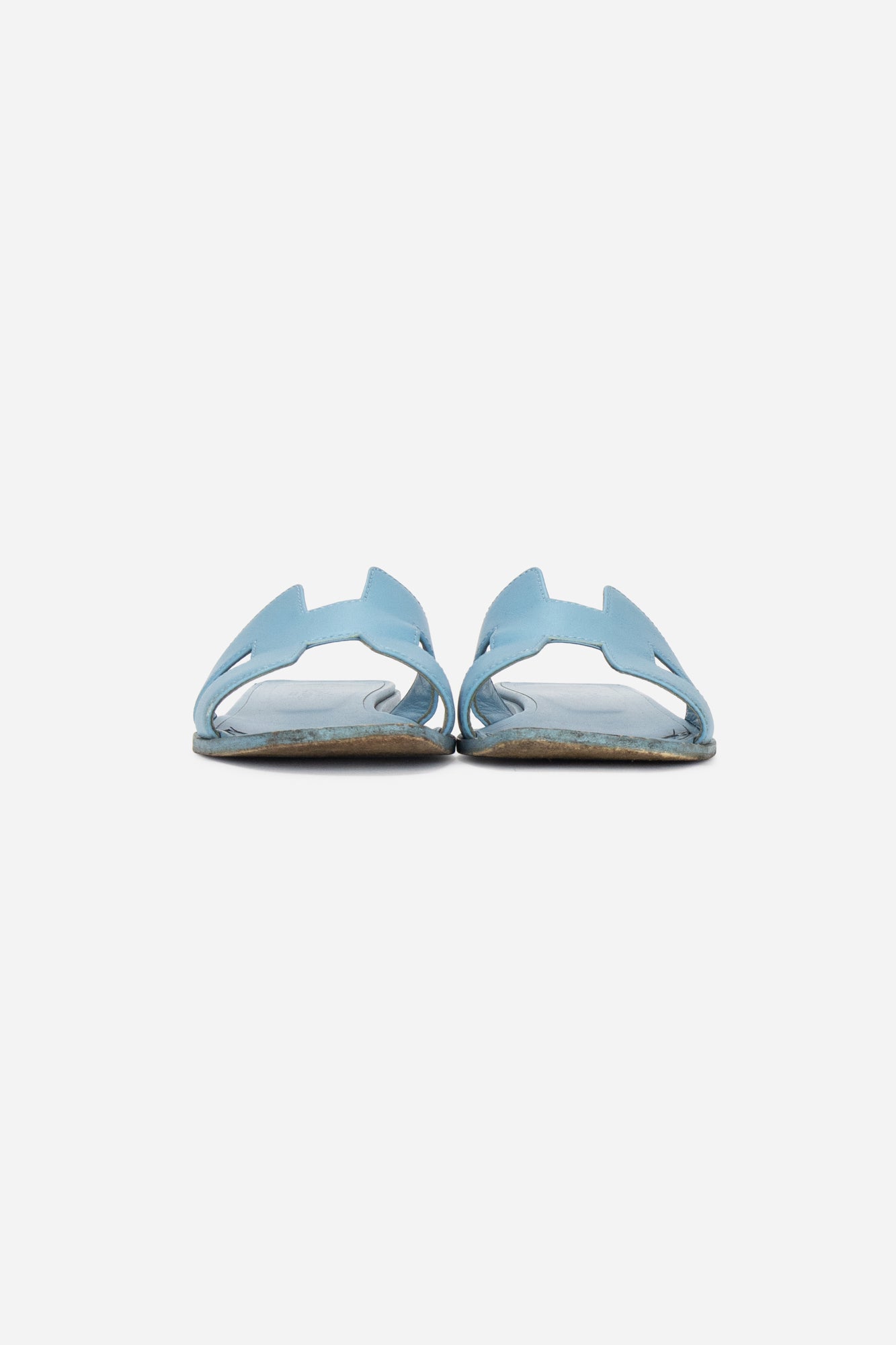 Blue Leather Oran Sandals
