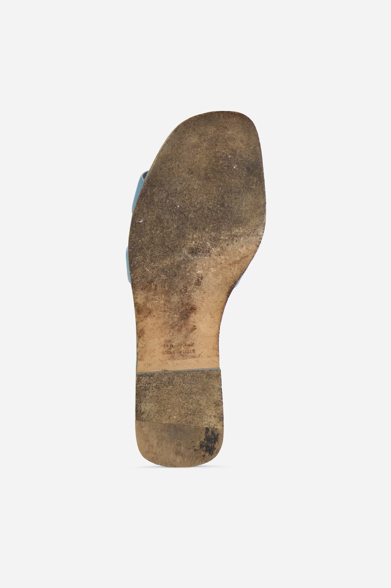 Blue Leather Oran Sandals