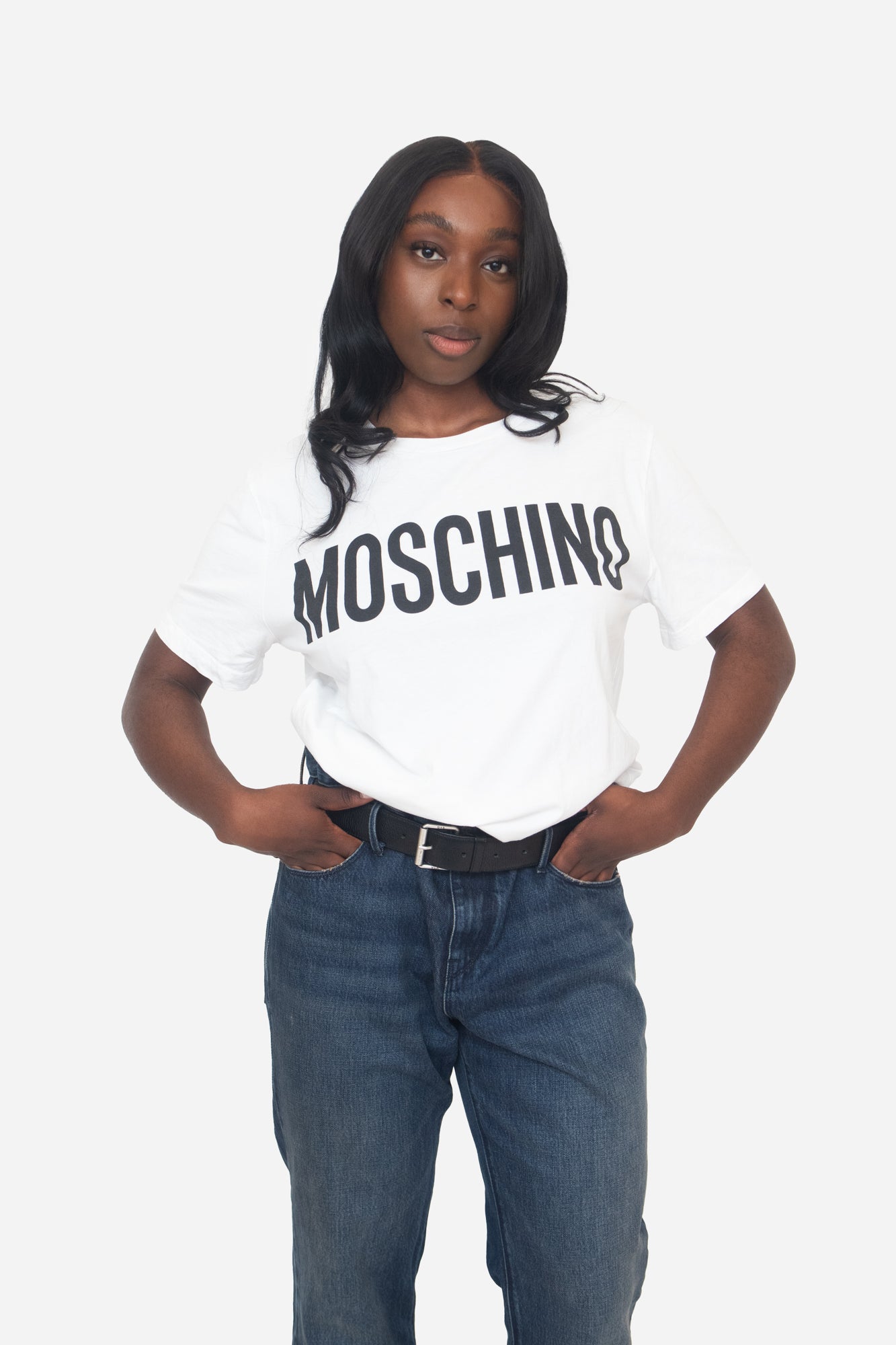 White Moschino Logo T-Shirt