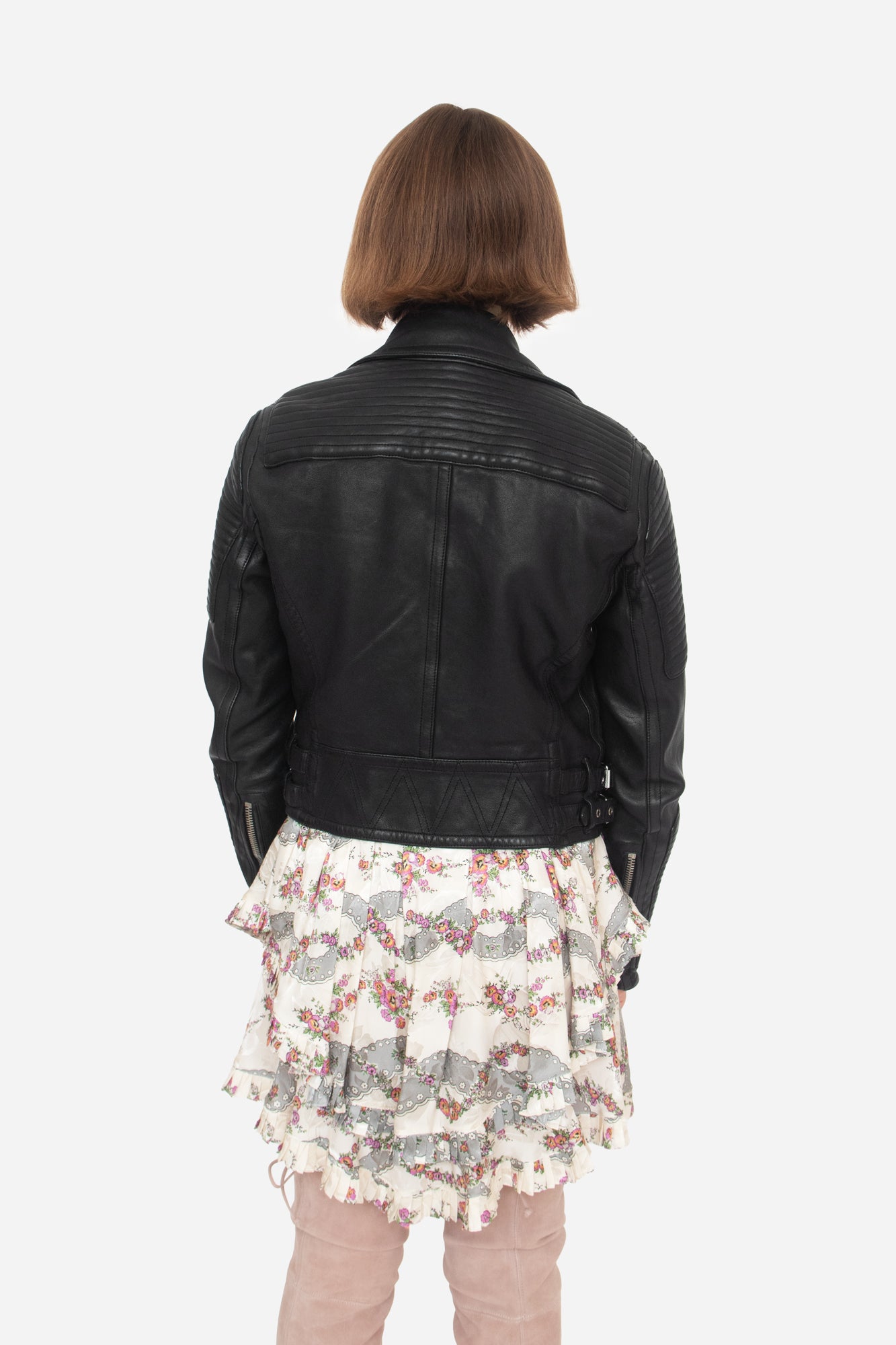 Black Leather Moto Jacket