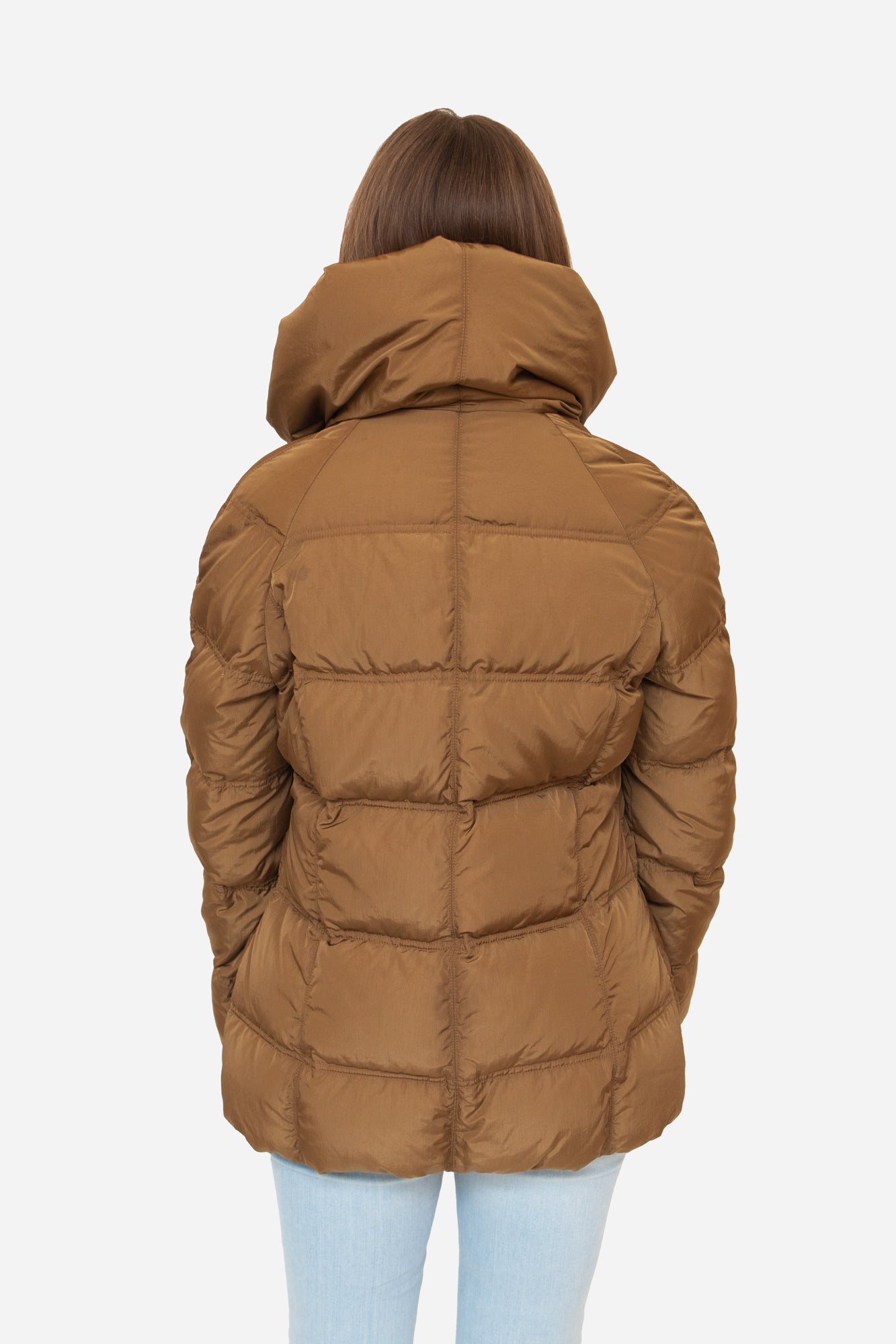 Khaki Puffer Jacket