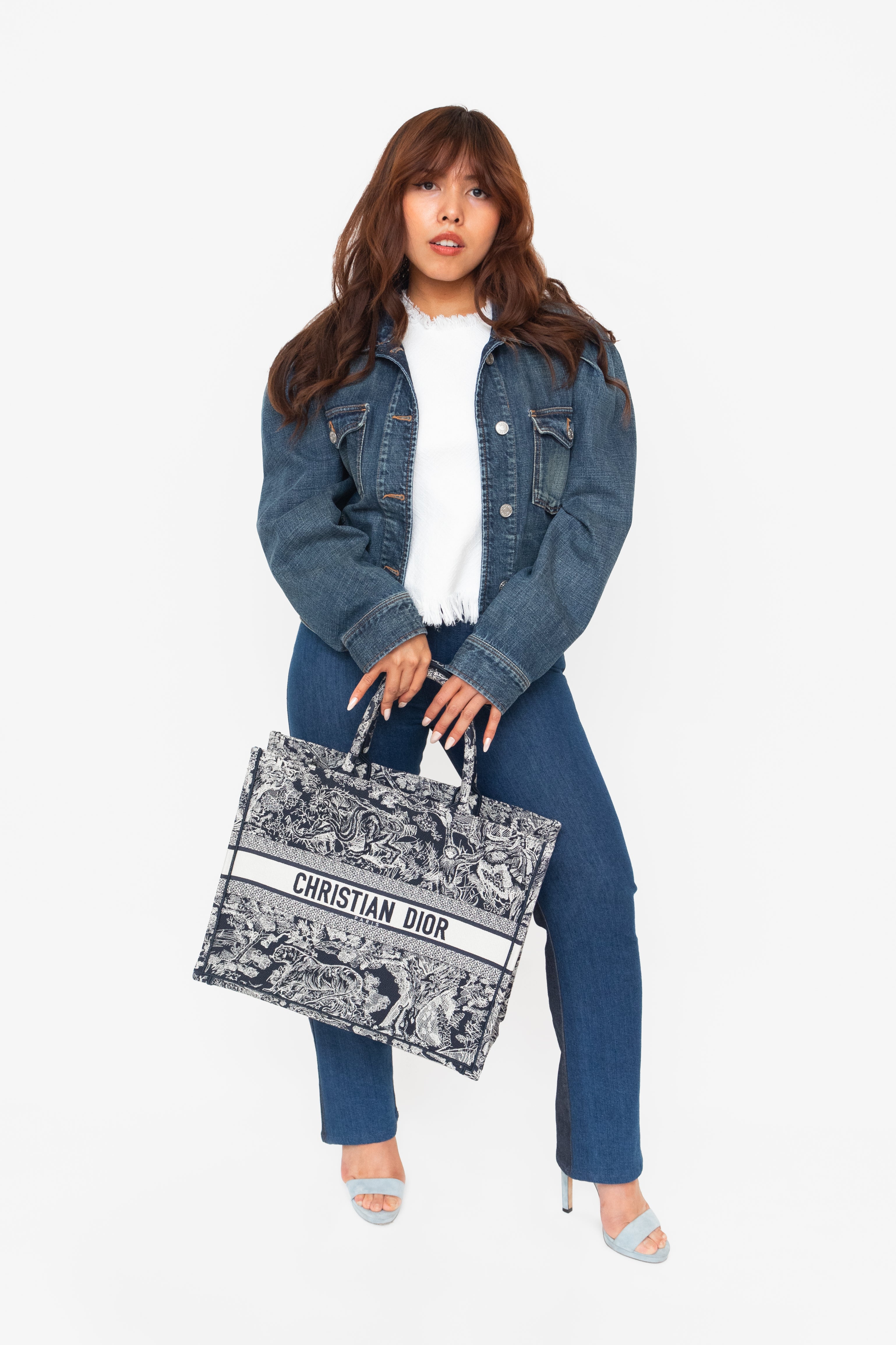 Mixed Tone Blue Denim