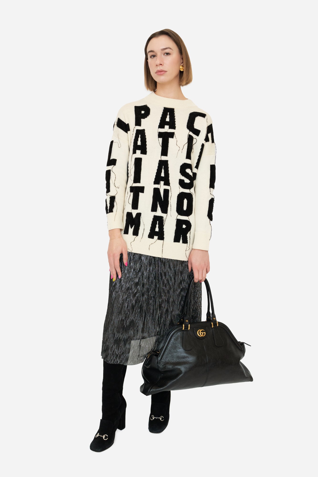 Knit Letter Sweater
