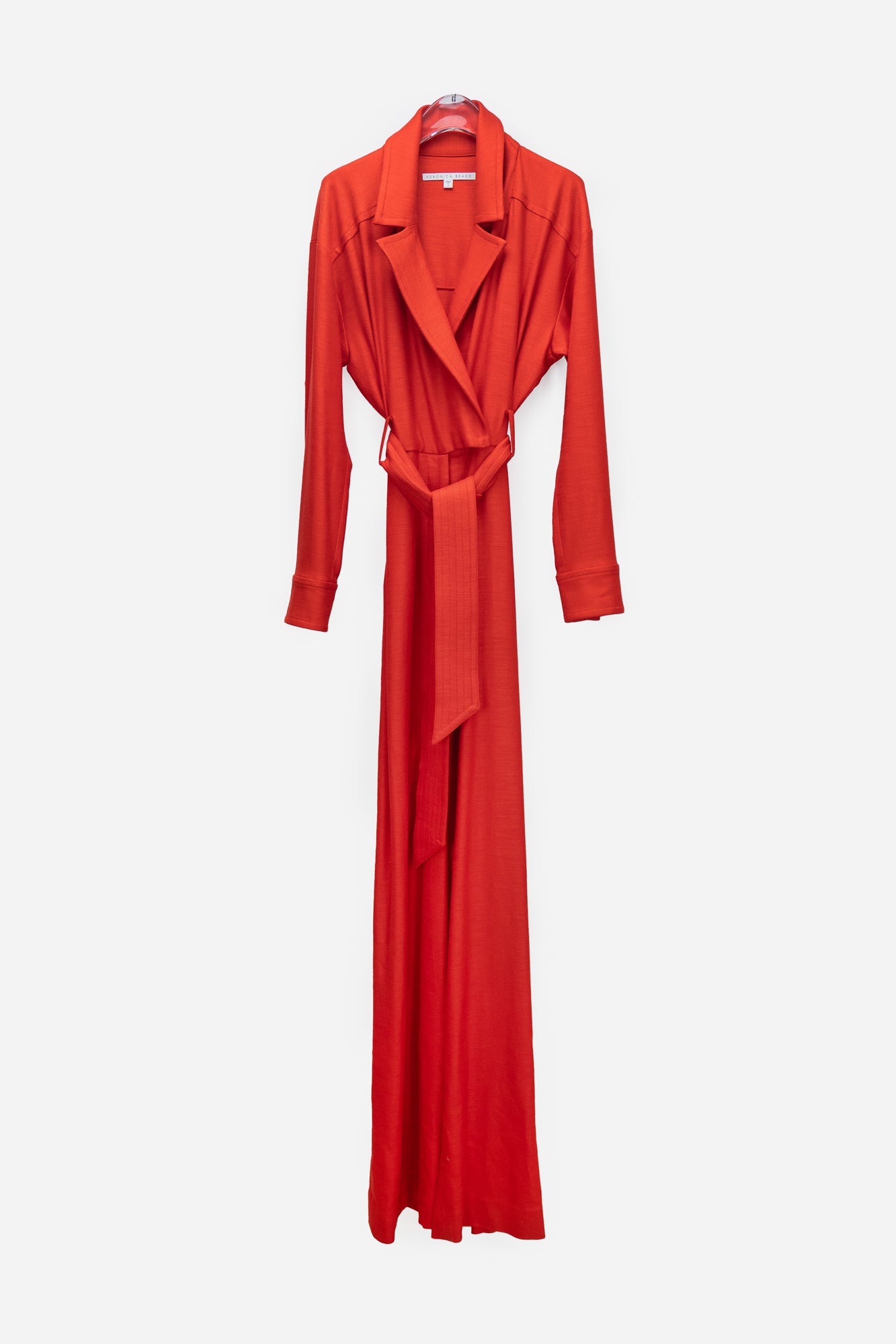Red 'Lionel' Tie Front Utility Jumpsuit