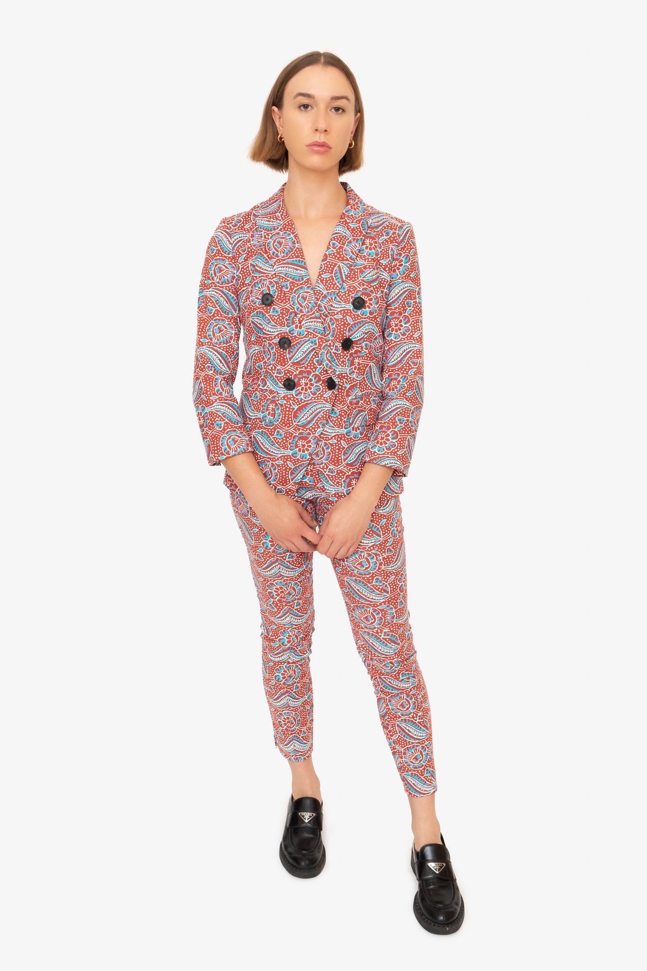 Floral + Paisley Printed Suit