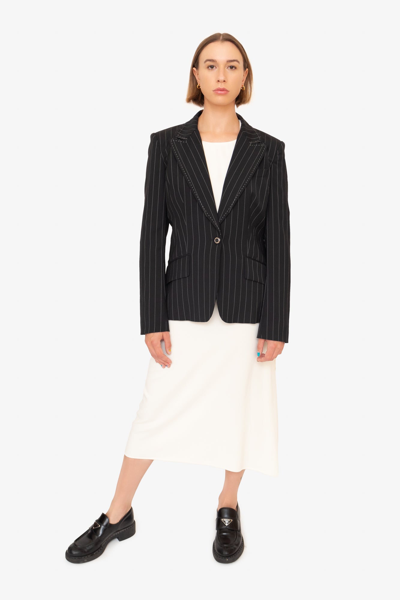 1990s Pinstripe Blazer