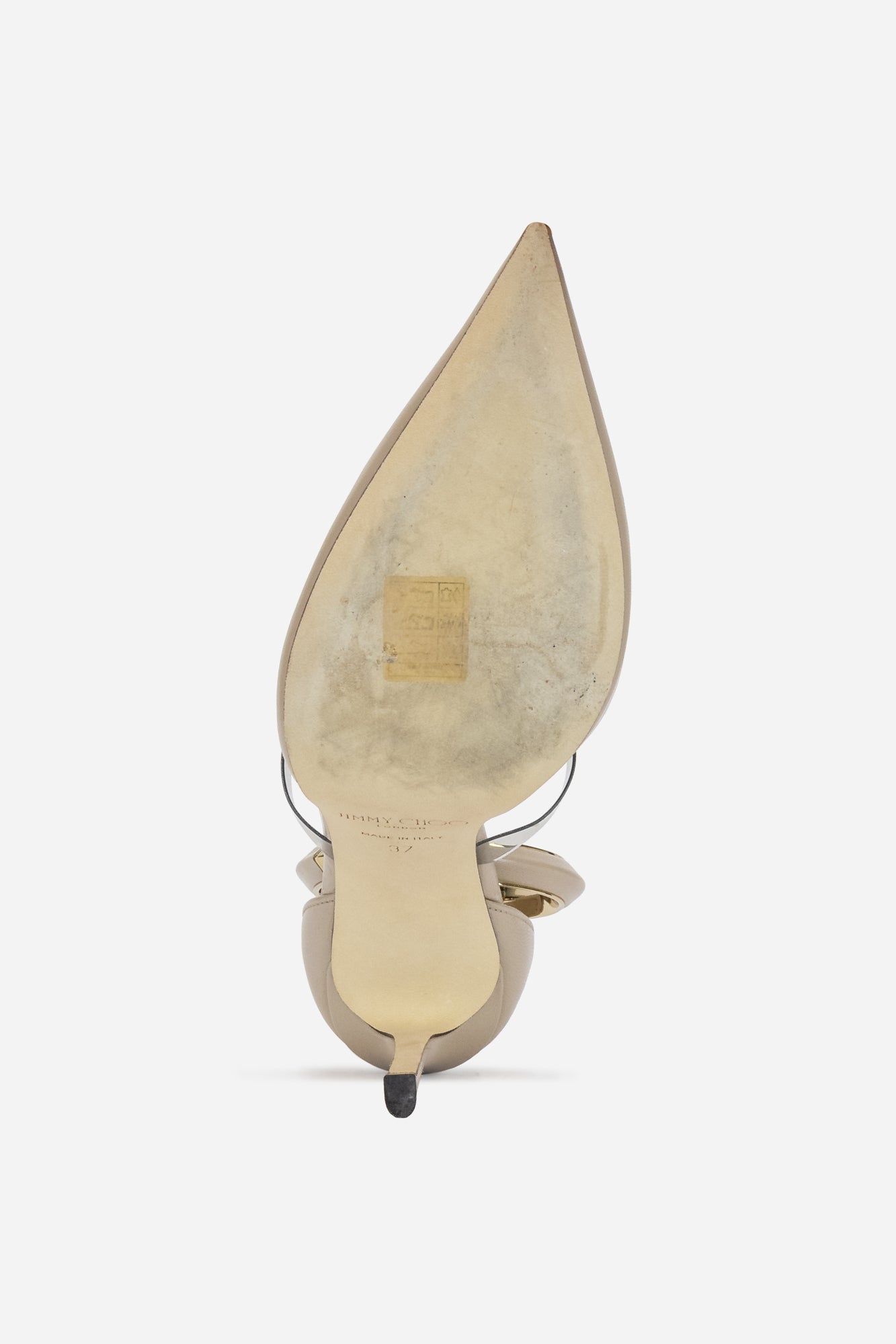 Beige Leather Dreece Pumps