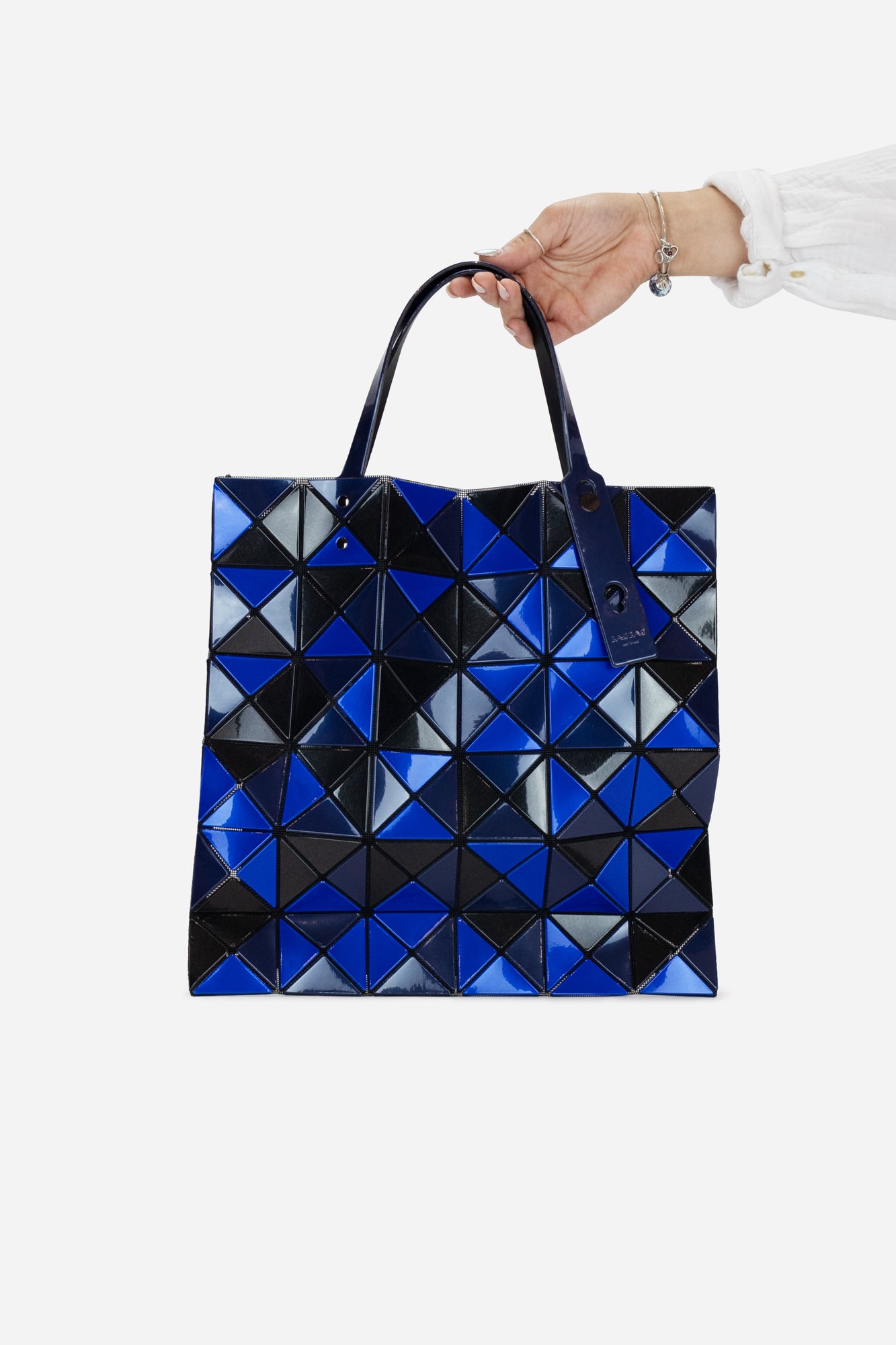 Blue and Black Bao Bao Tote