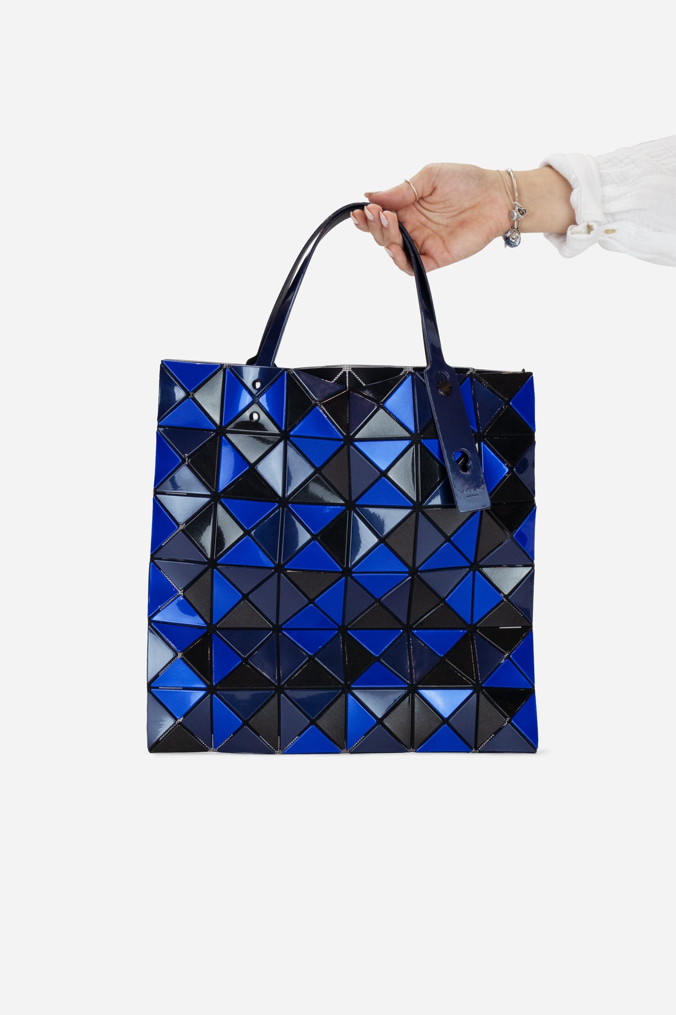 Blue and Black Bao Bao Tote