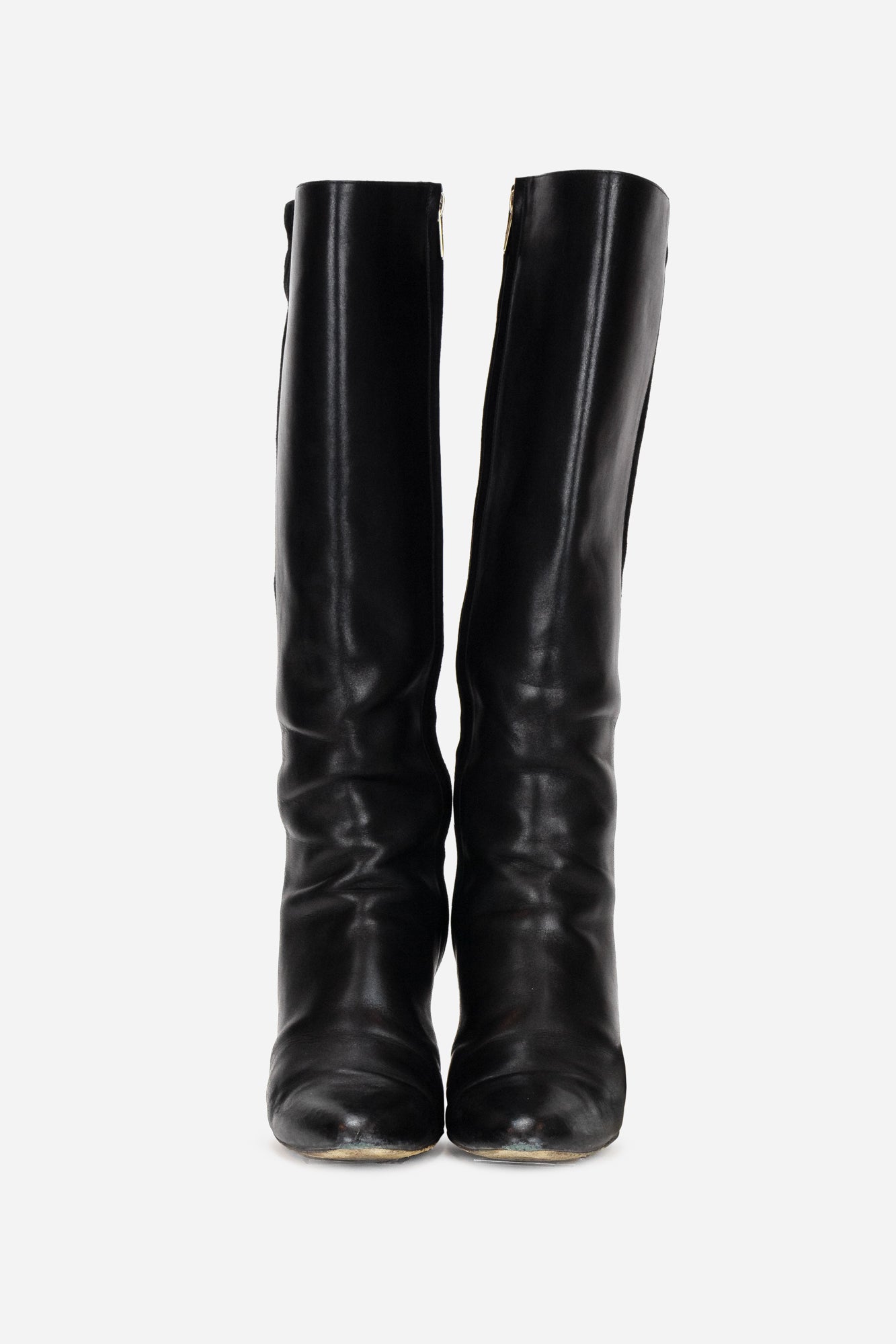 Suede/Leather Knee High Boots