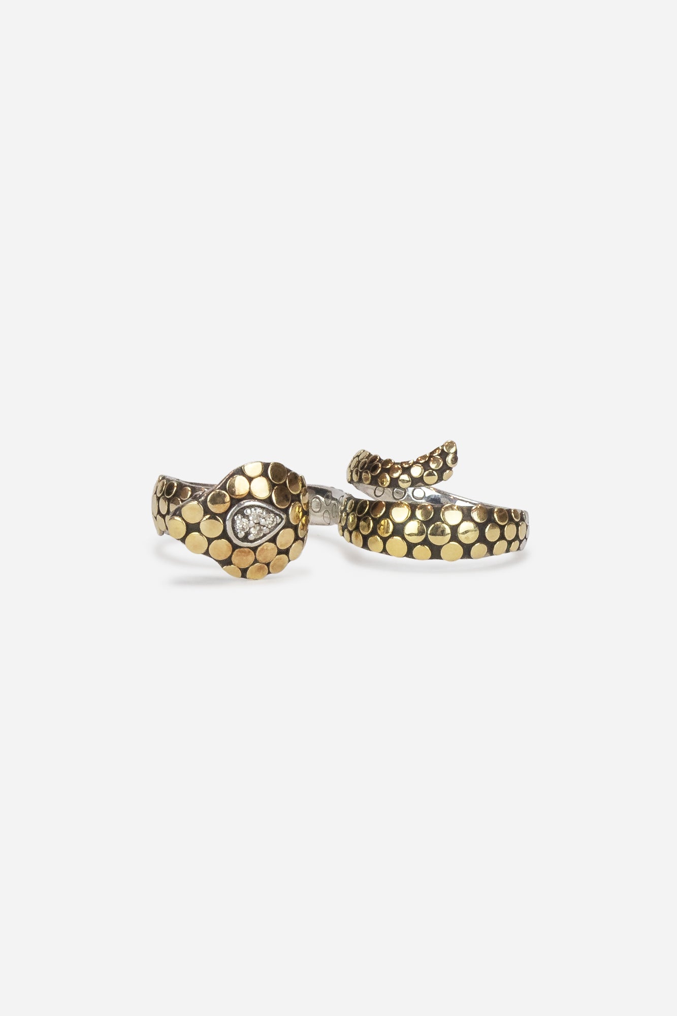 Double Finger Snake Diamond Ring