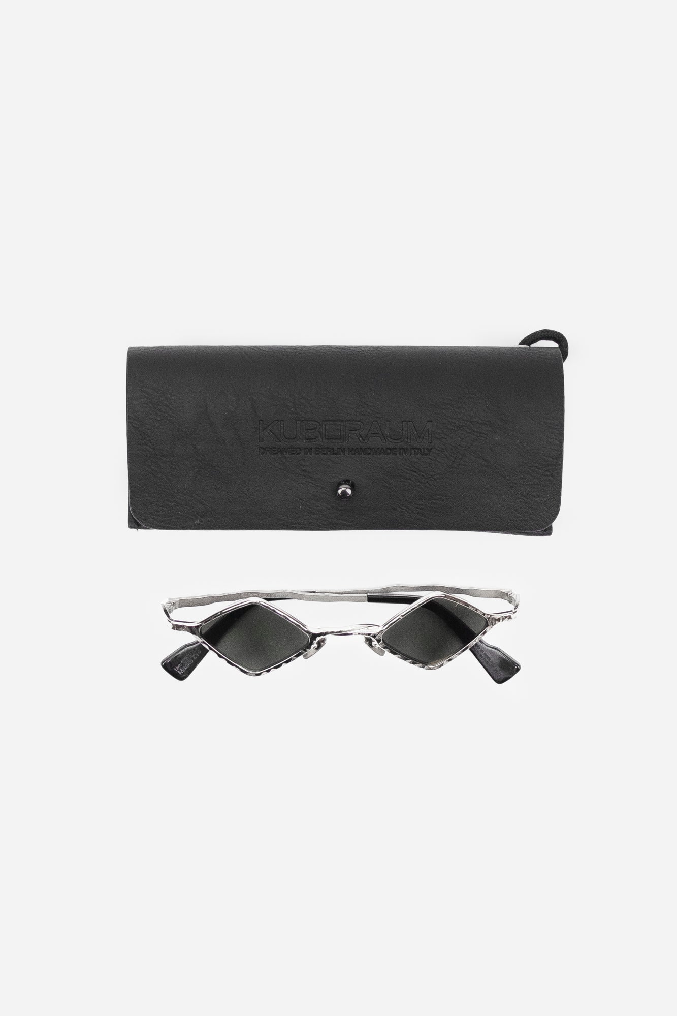 Hammered Gunmetal Diamond Frame Sunglasses