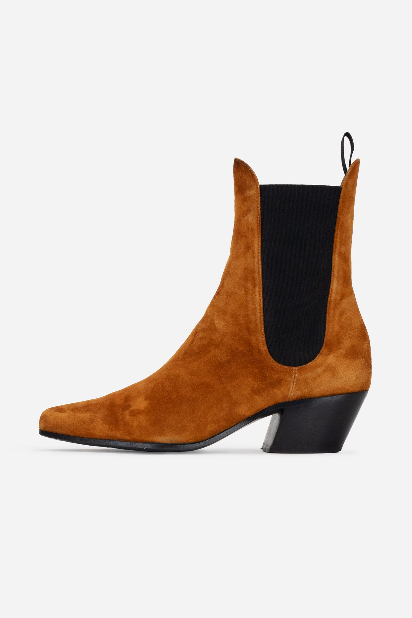 Brown Suede 'Saratoga' Chelsea Ankle Boots