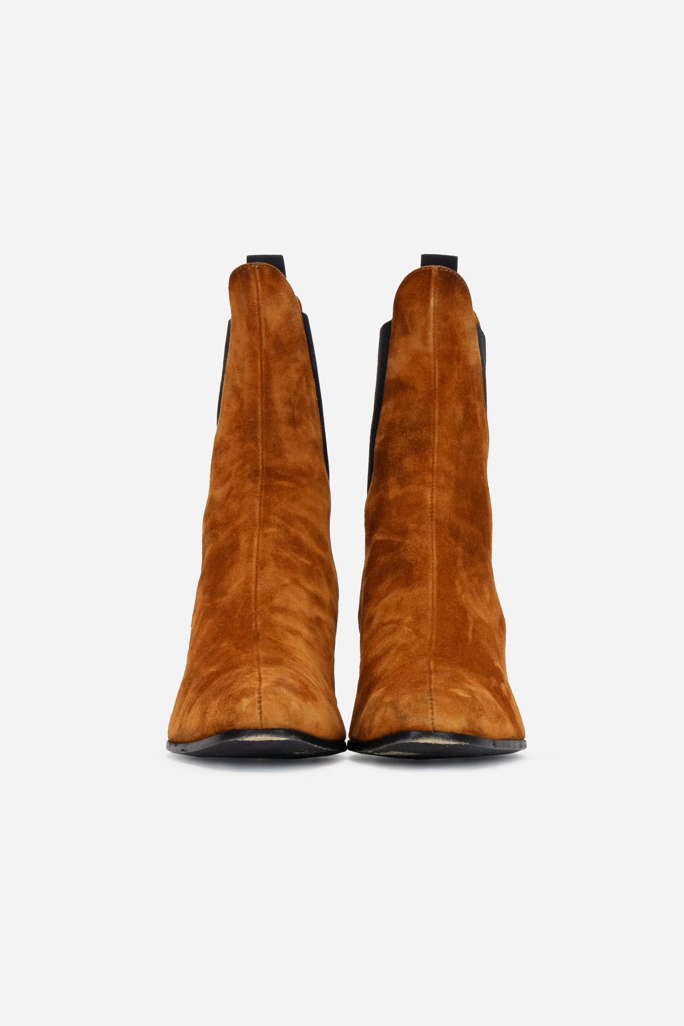 Brown Suede 'Saratoga' Chelsea Ankle Boots