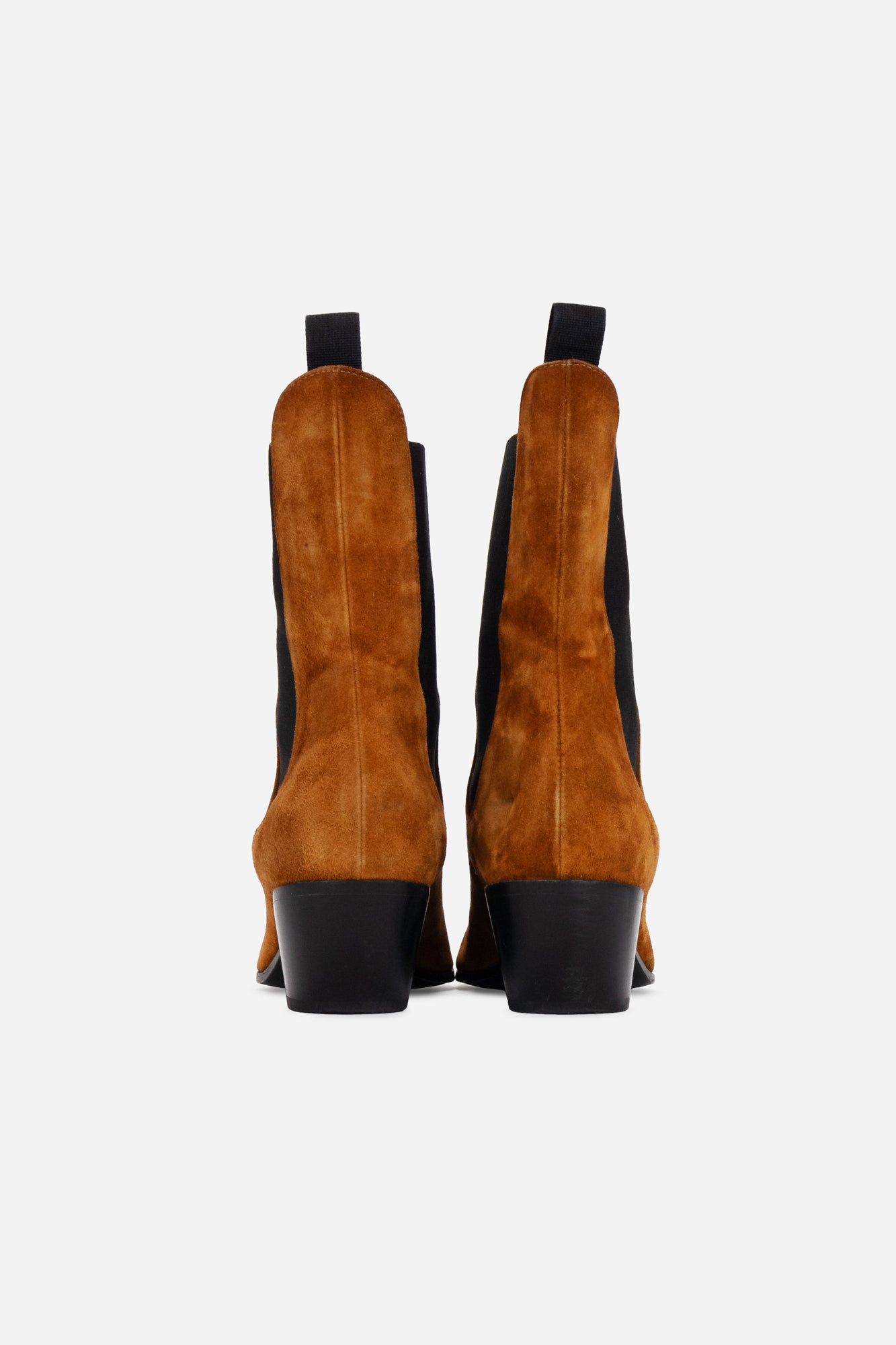 Brown Suede 'Saratoga' Chelsea Ankle Boots
