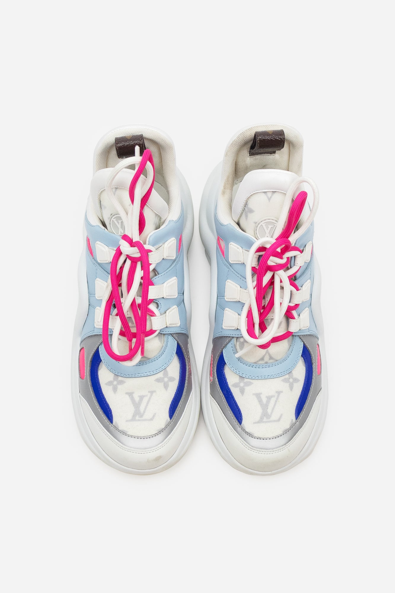 Archlight Blue + Pink Monogram Cross Trainers