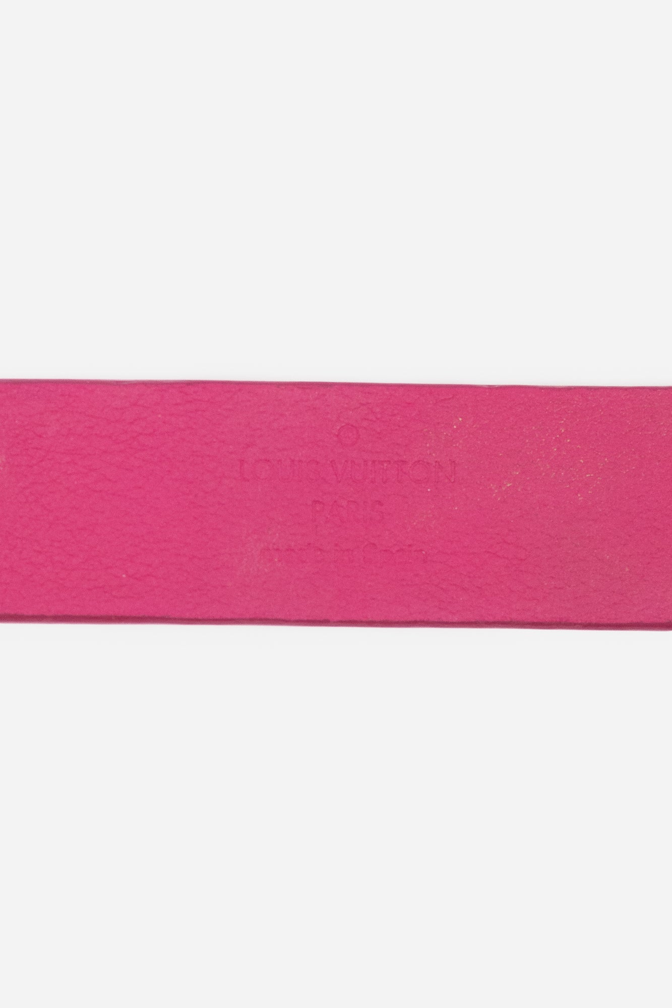 Pink Leather Spike It Bracelet