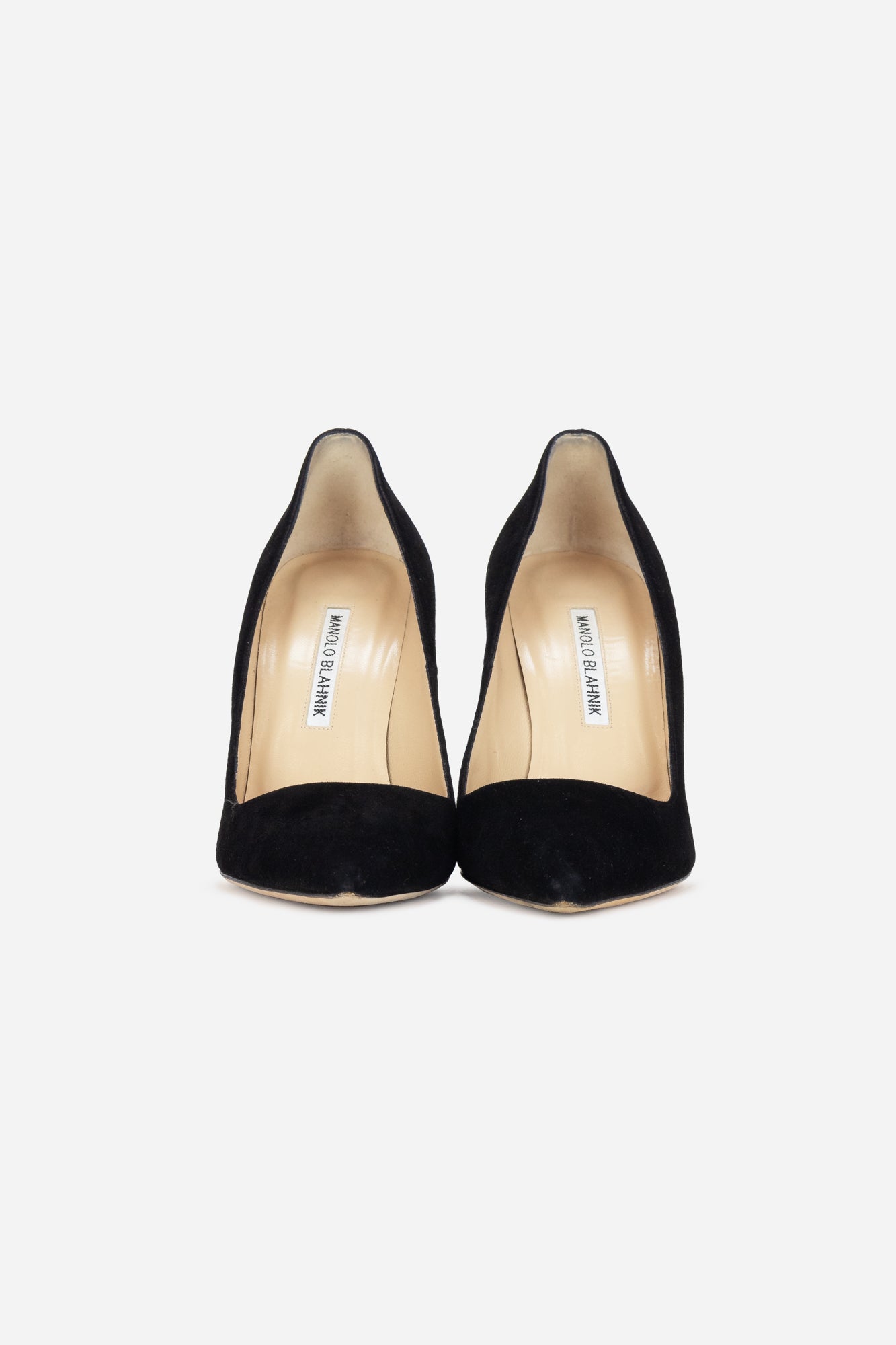 Black Sueded Pointed Toe Heel