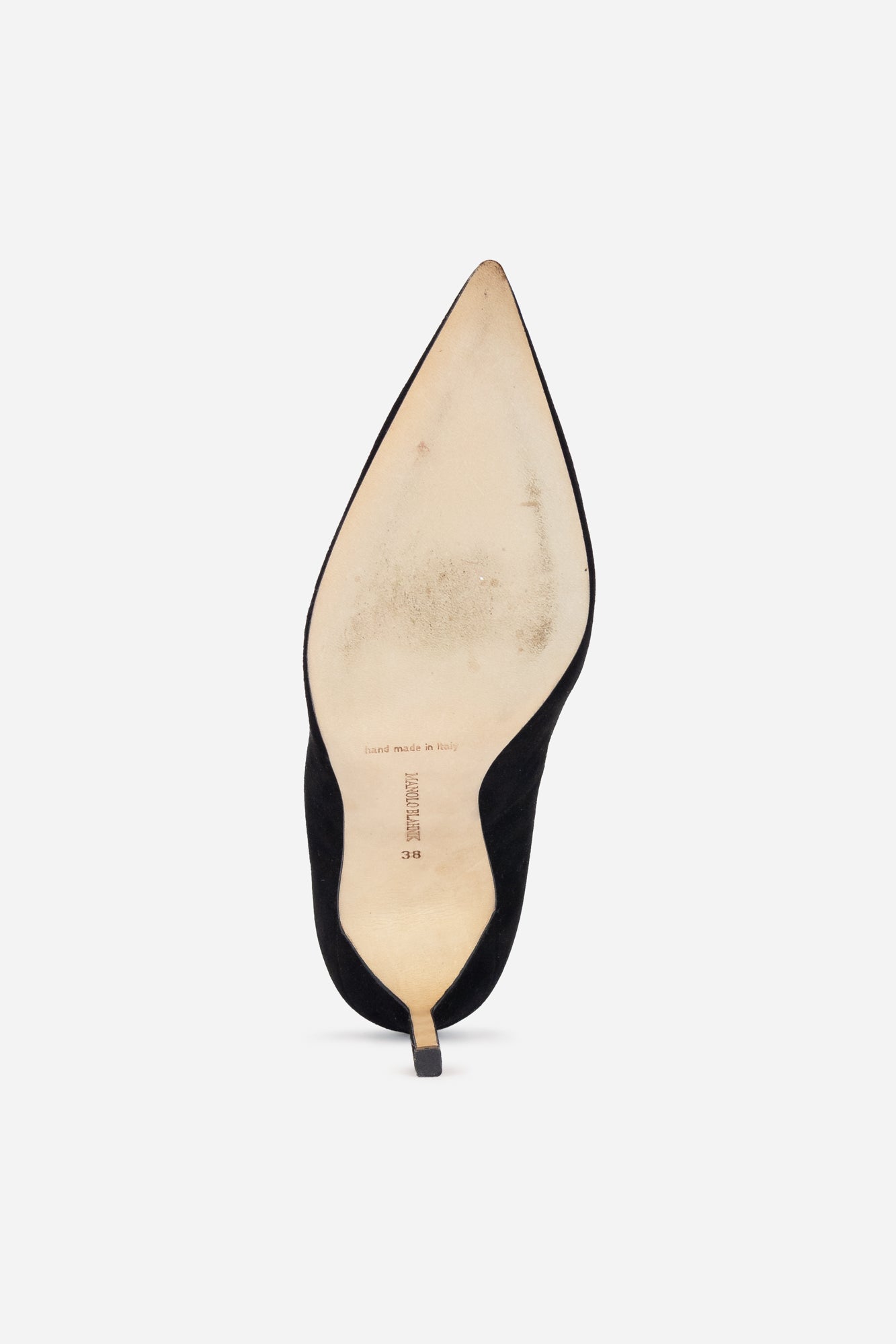 Black Sueded Pointed Toe Heel
