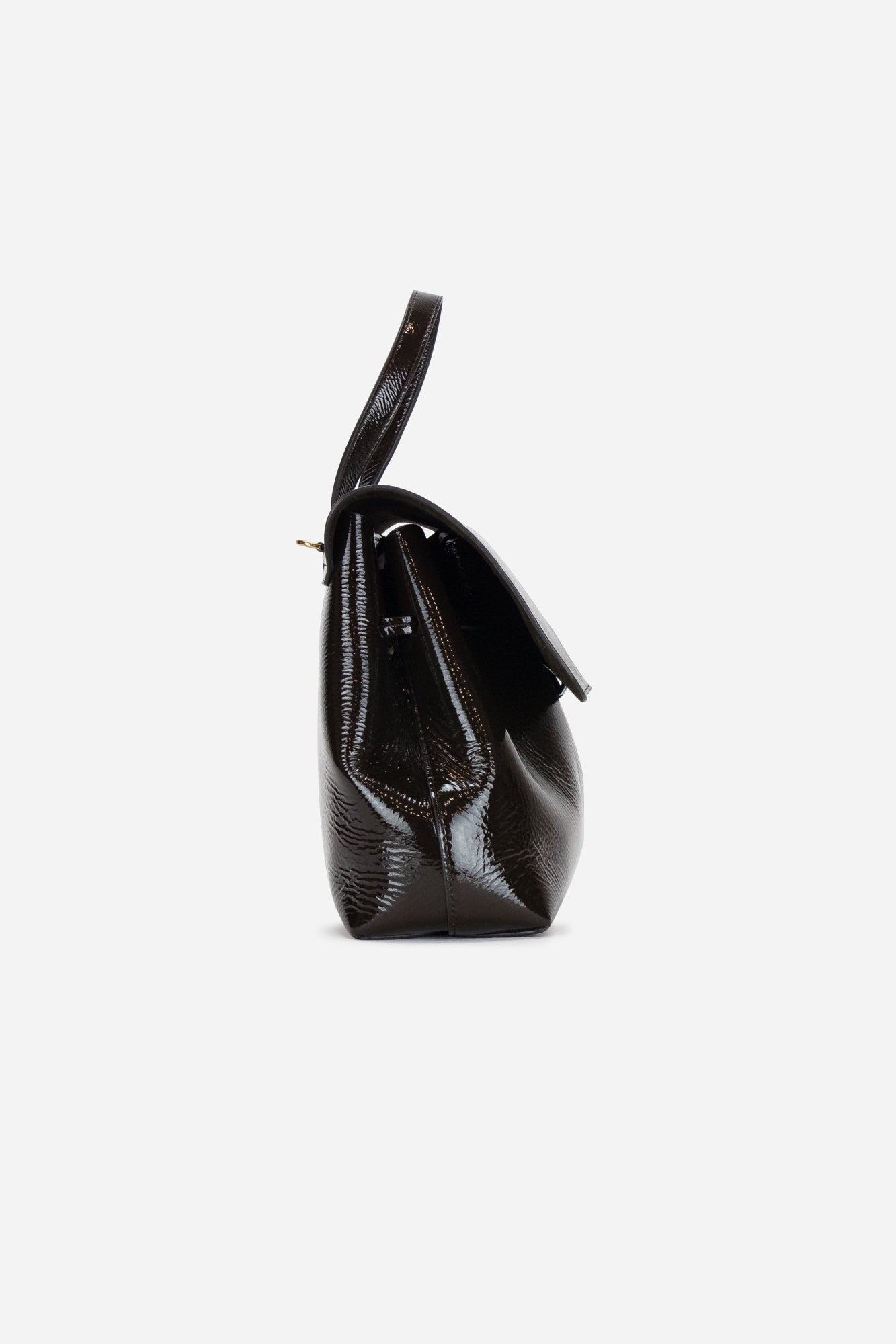 Mini Soft Lady Patent Leather Satchel