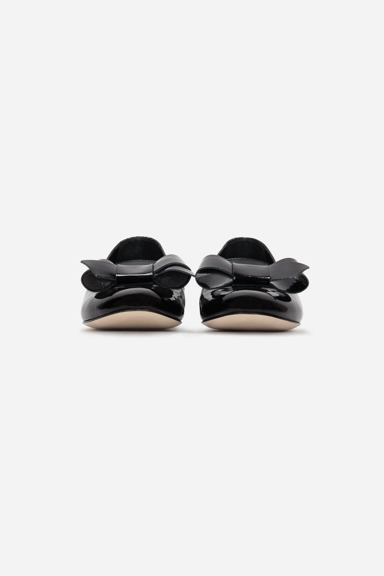 Patent Leather Bow Flats