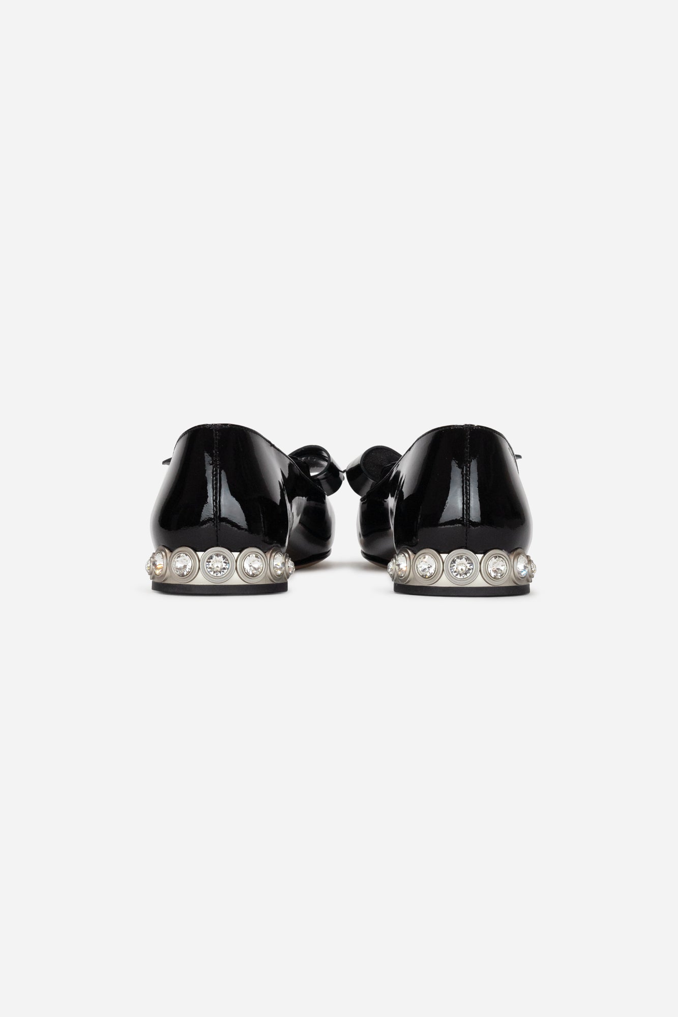 Patent Leather Bow Flats