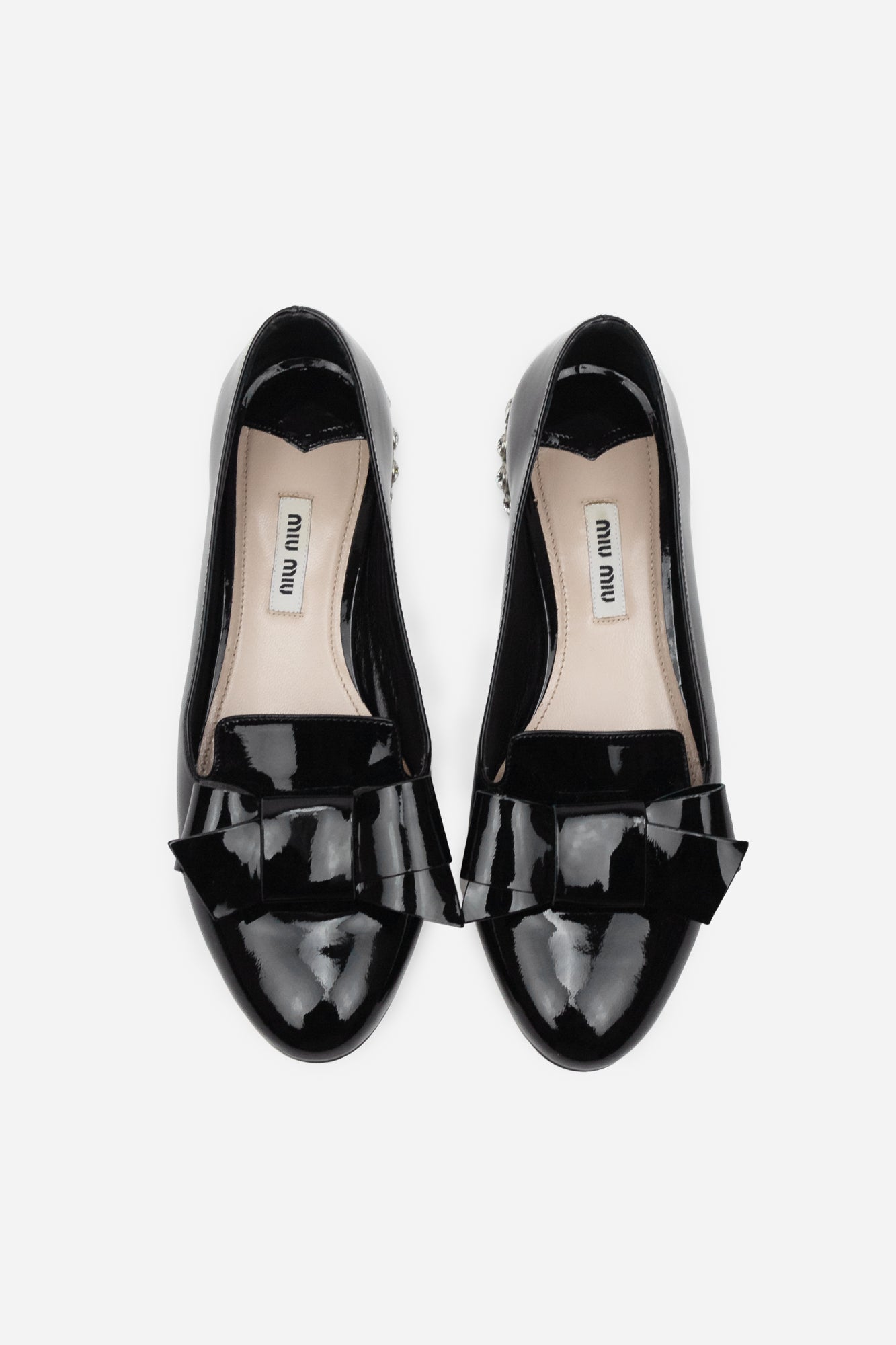 Patent Leather Bow Flats