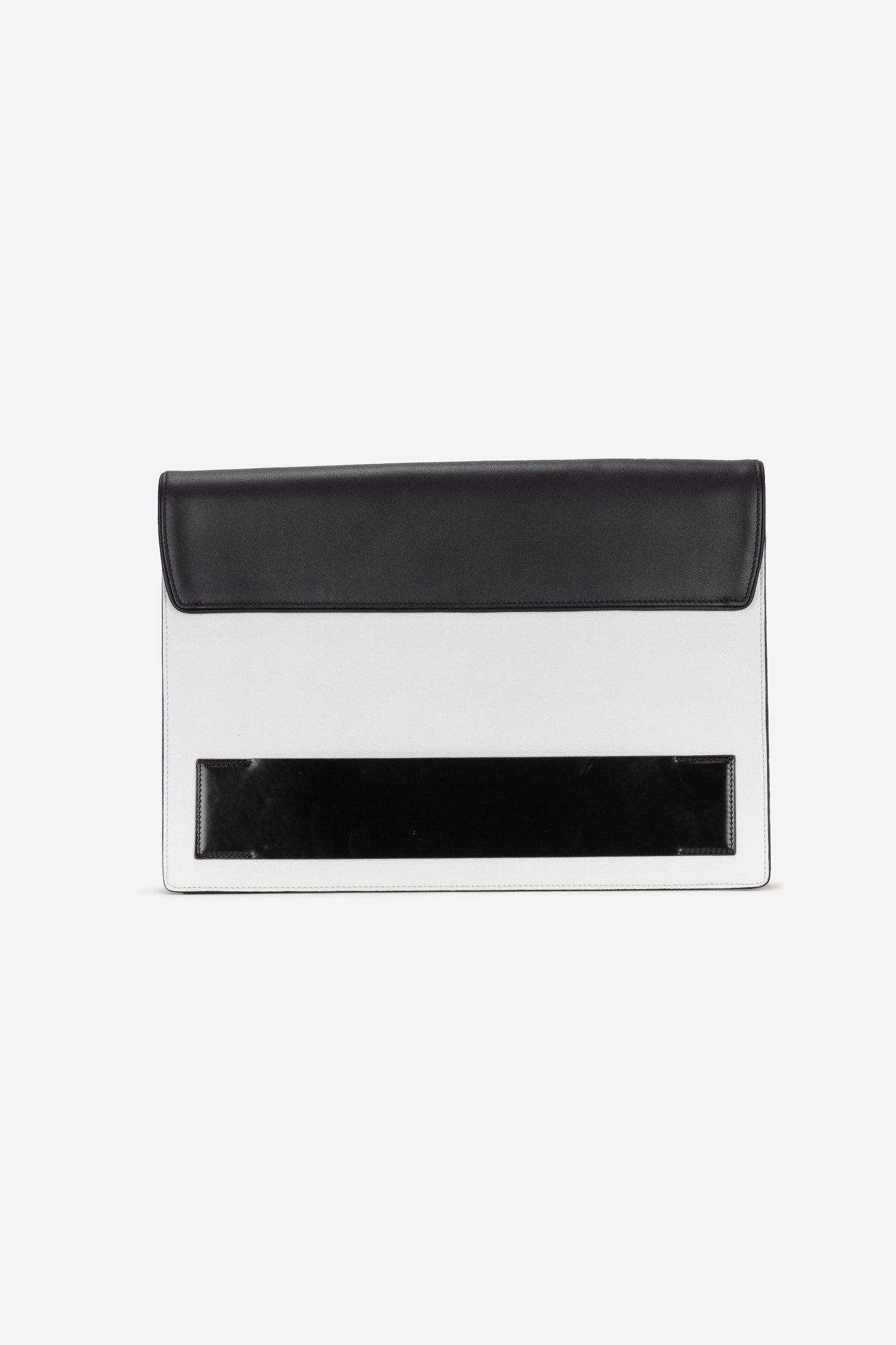 Black and White Envelope Clutch