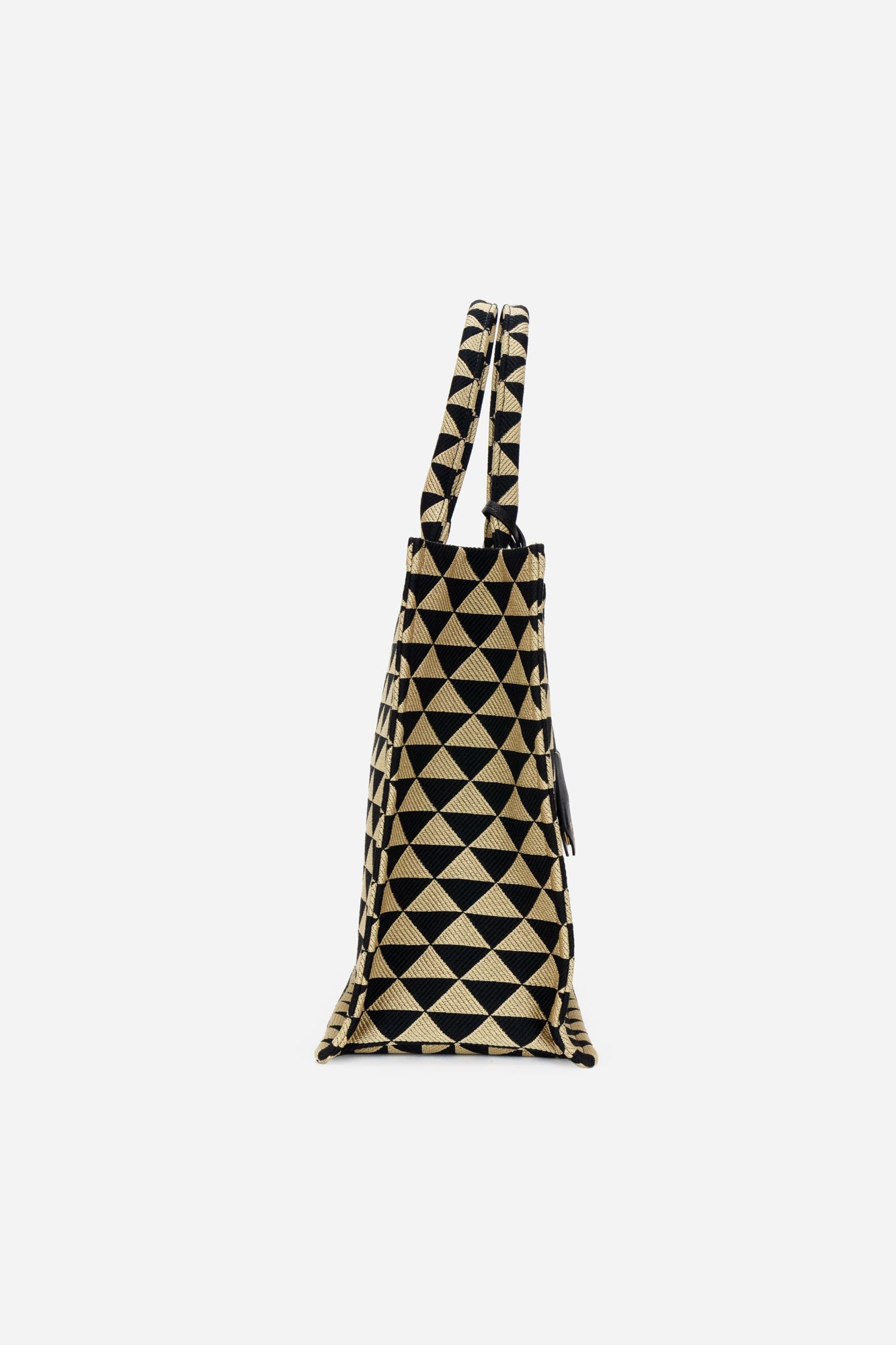2022 Large Triangolo Jacquard Symbole Tote