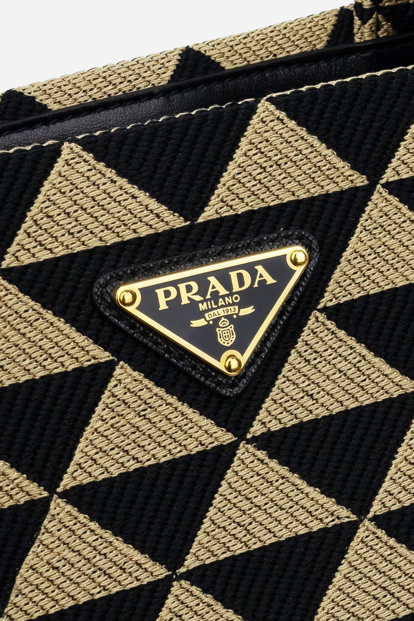 2022 Large Triangolo Jacquard Symbole Tote