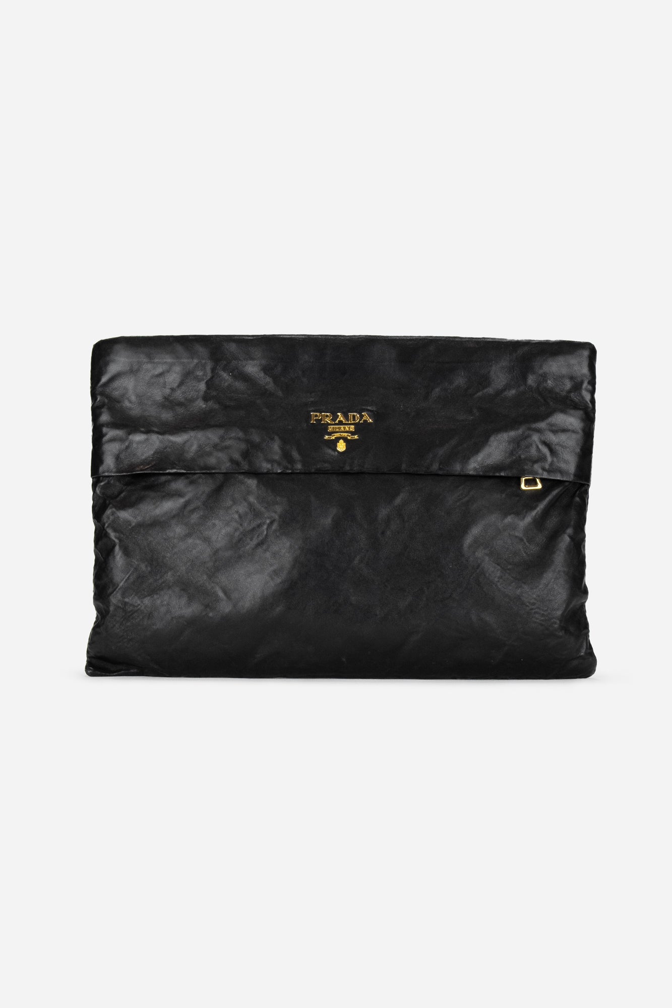 Black Leather Clutch