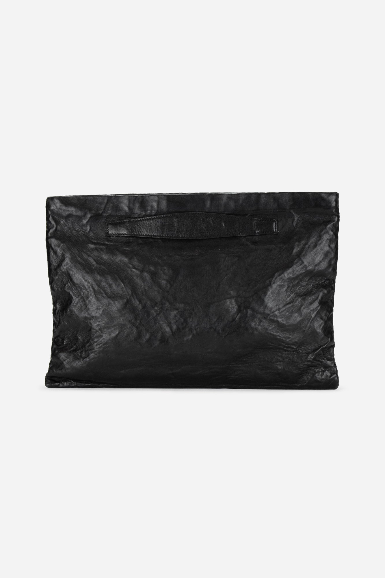 Black Leather Clutch