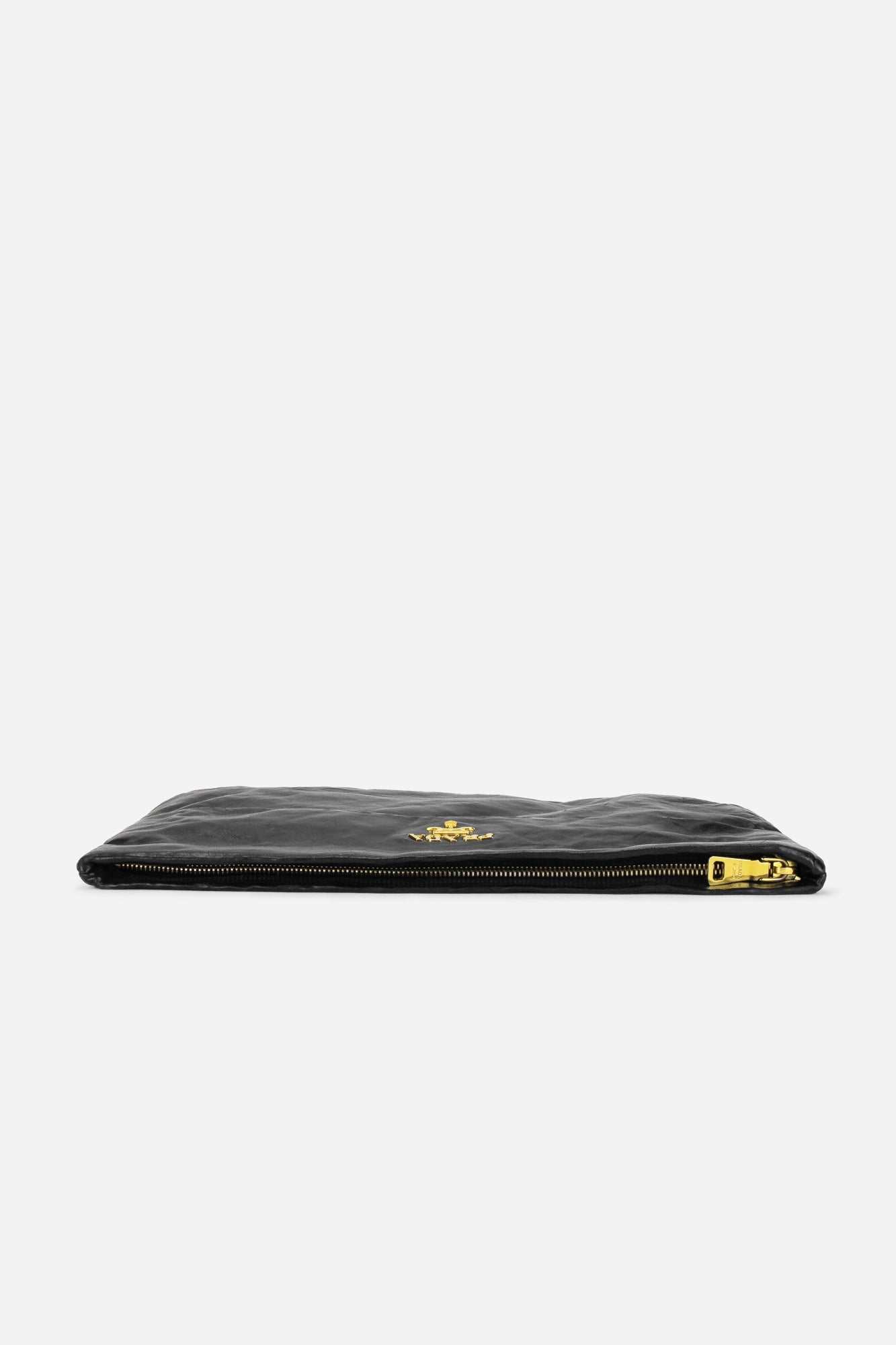 Black Leather Clutch