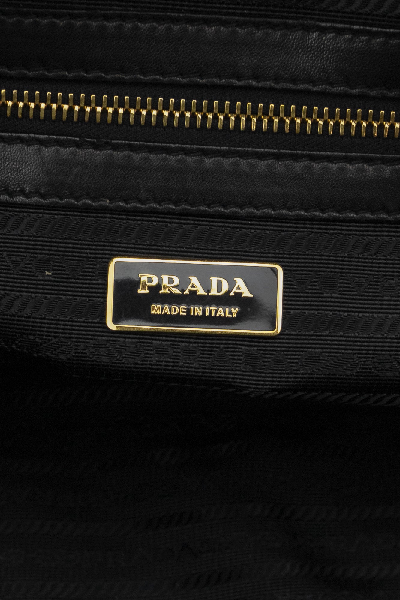 Black Leather Gaufre Top Handle Bag