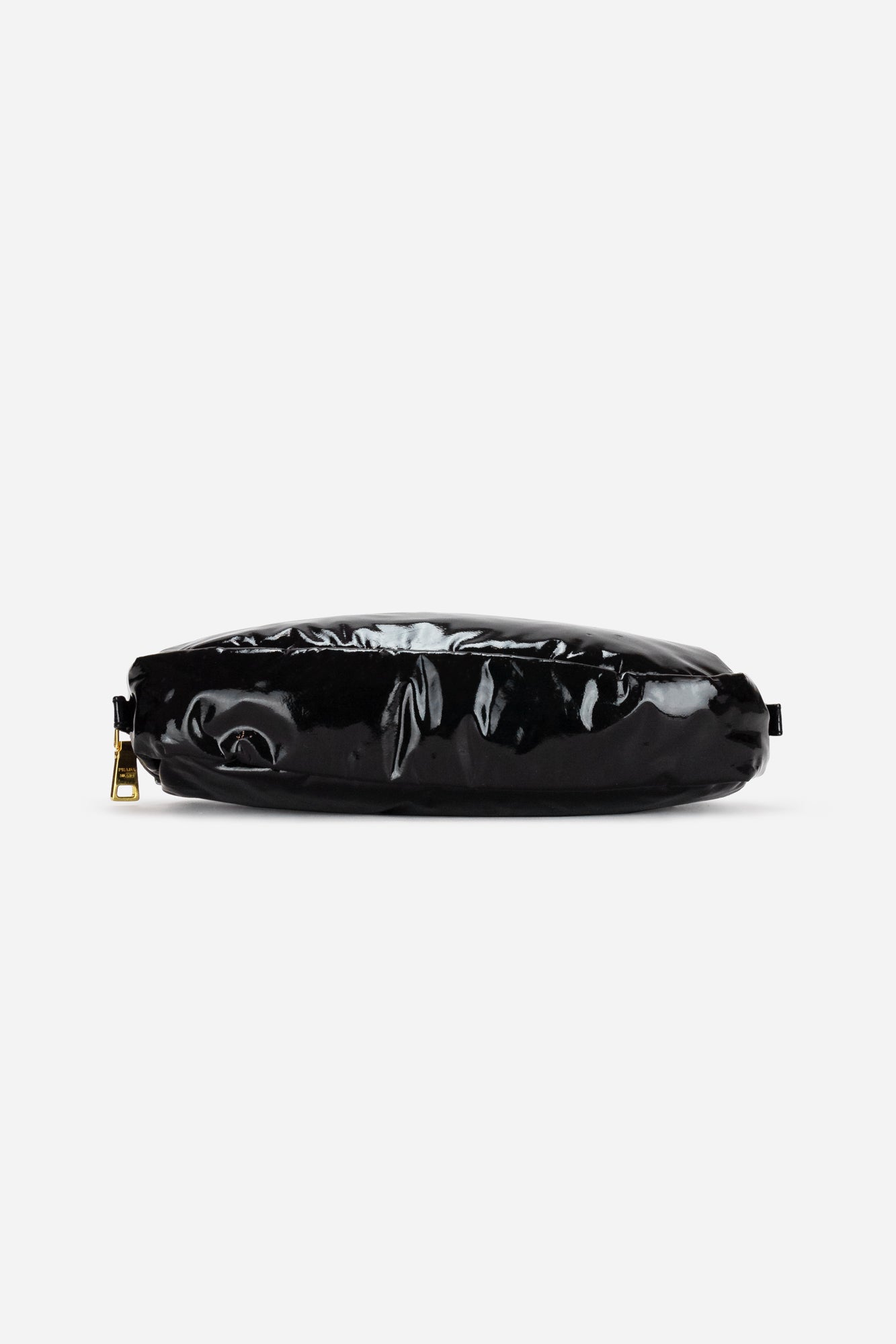 Black Patent Leather Cosmetic Pouch