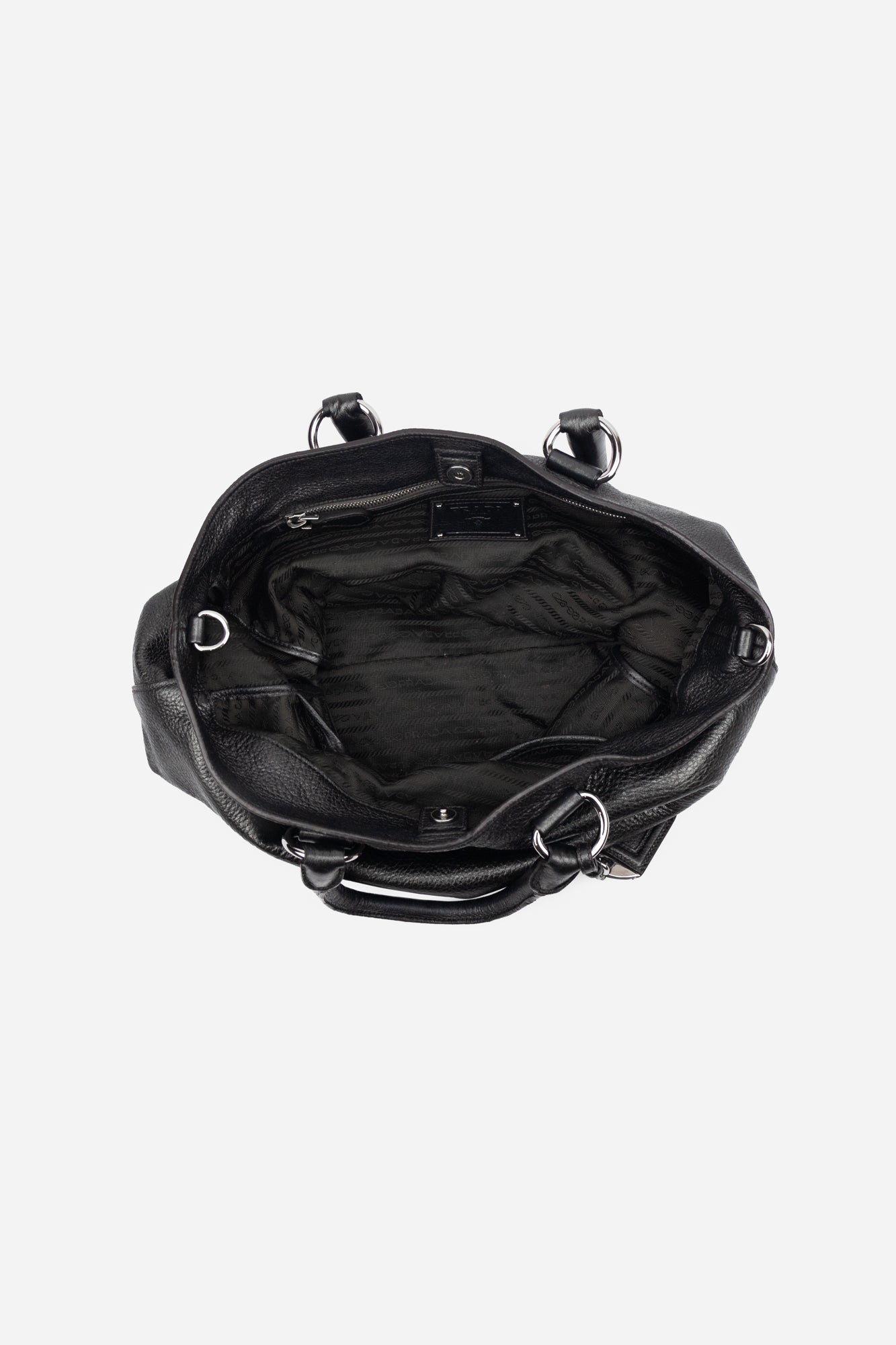 Gun Metal Convertible Shopper Tote