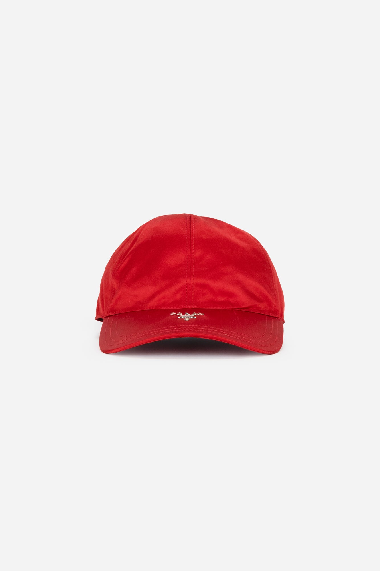 Red Silk Logo Cap