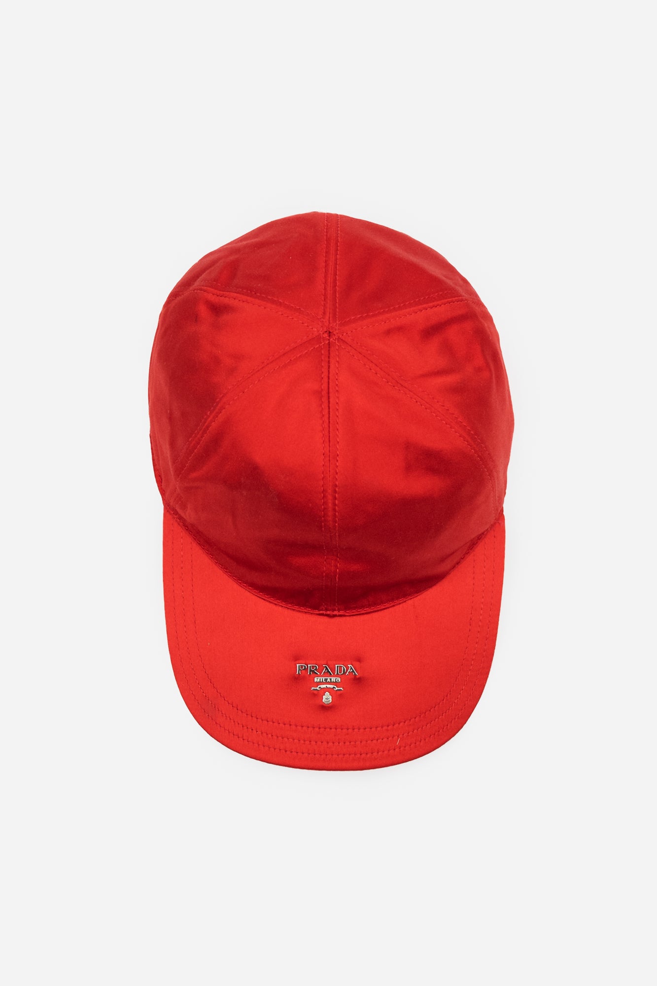 Red Silk Logo Cap