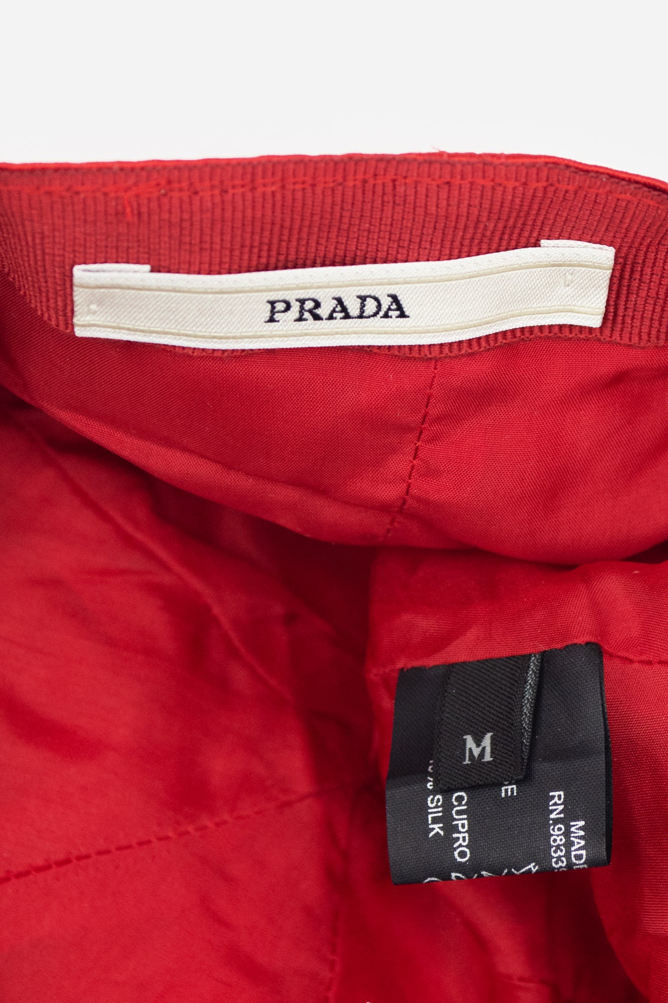 Red Silk Logo Cap