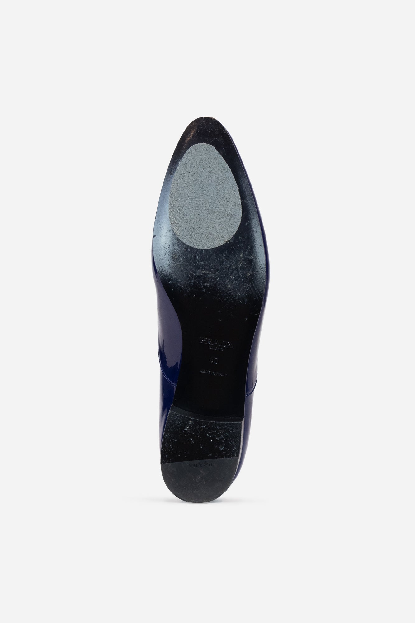 Royal Blue Patent Leather Pointed Toe Loafers