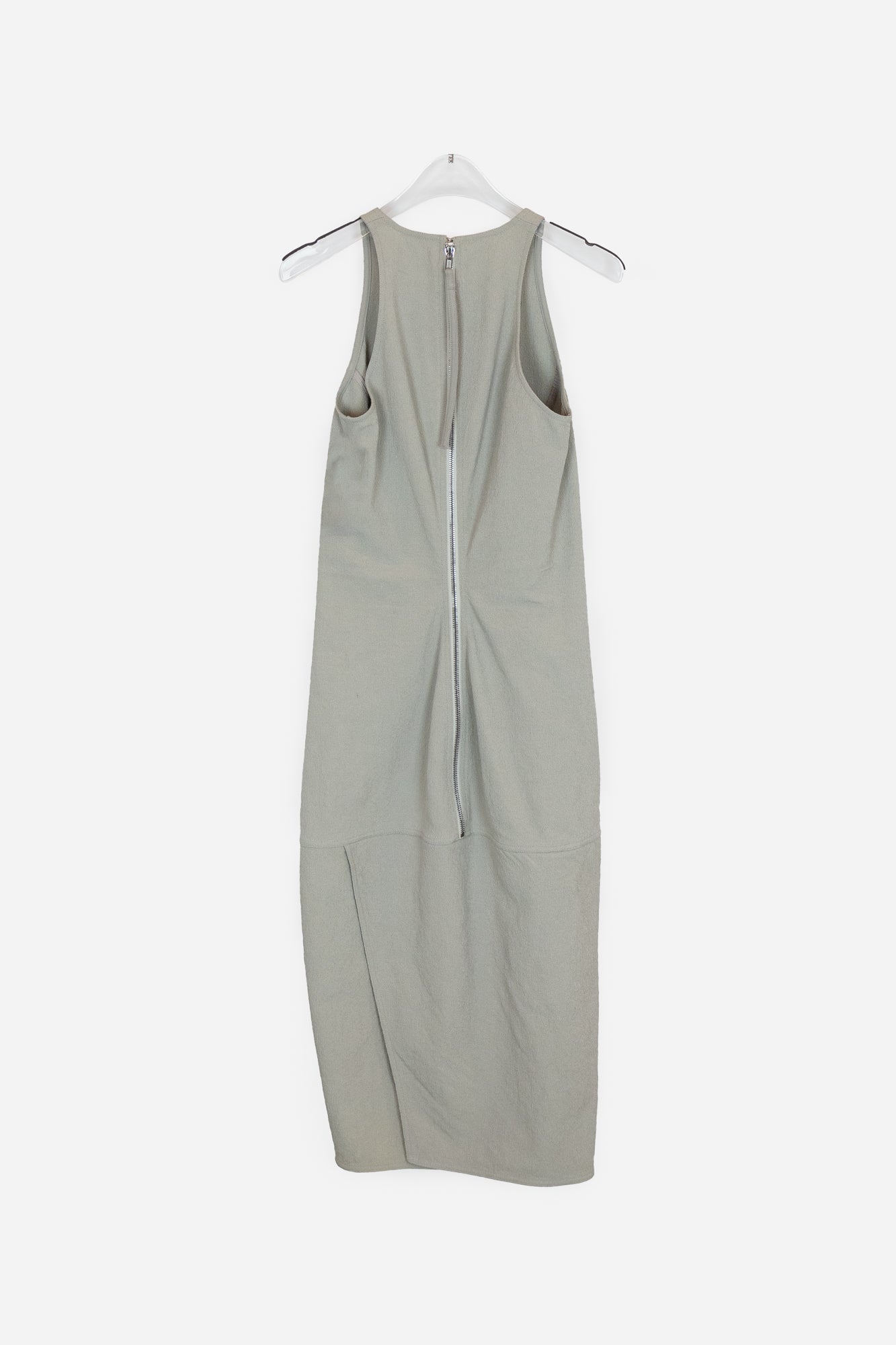 Grey Textured 'Babel SS19' Back Zip Dress