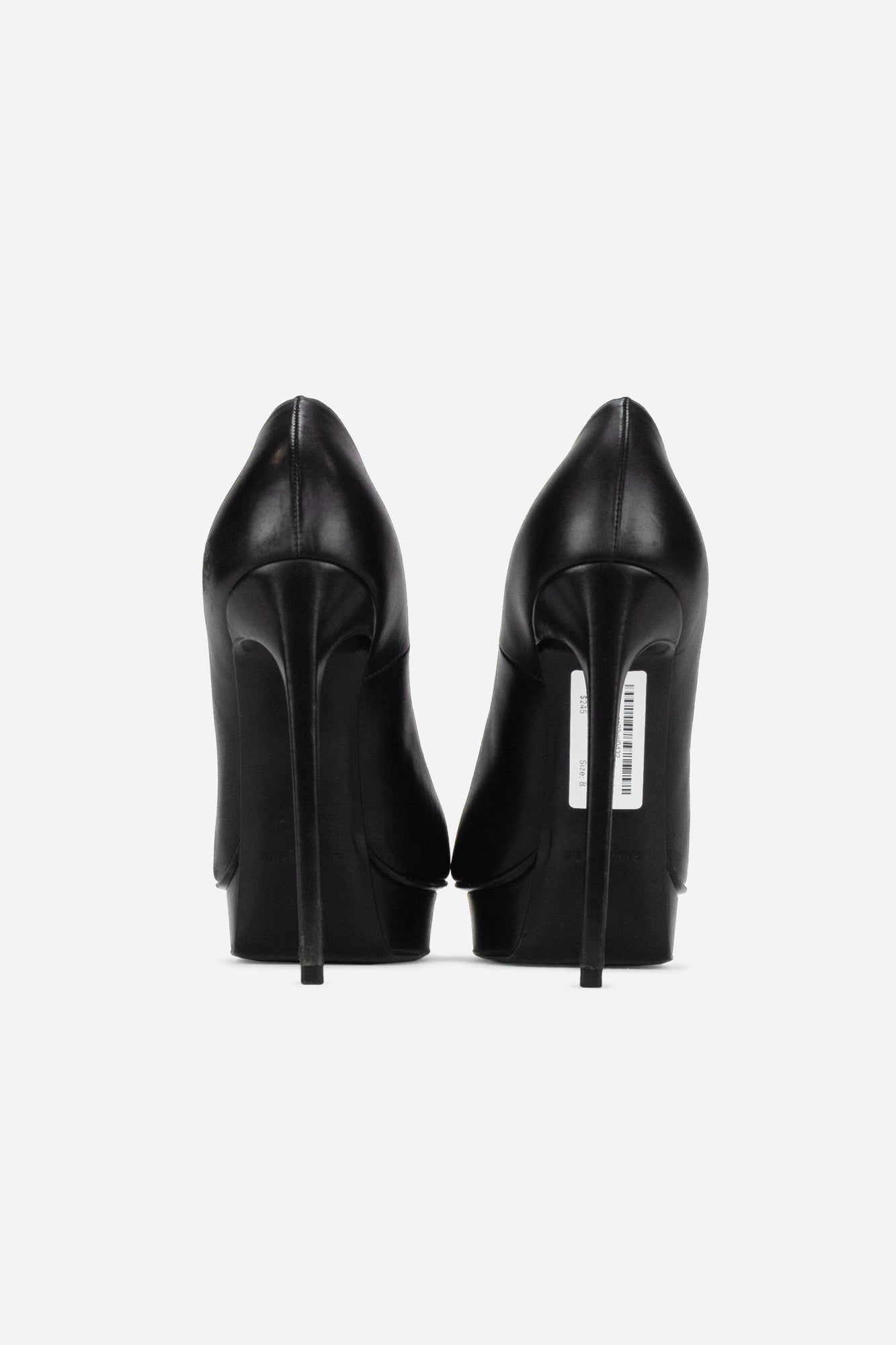 Black Janis Cap-Toe Platform Pump