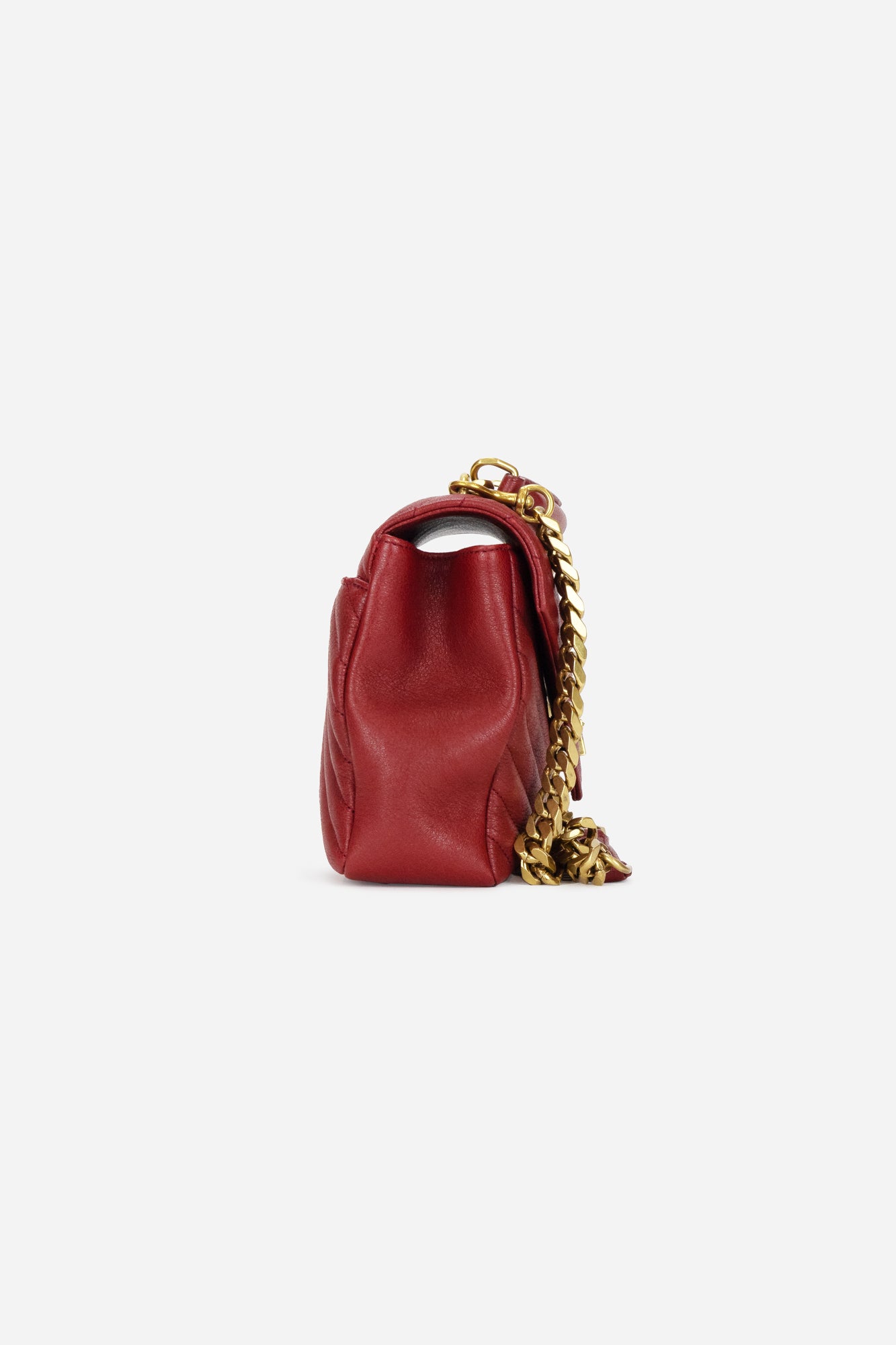 Red Chevron College Medium Crossbody