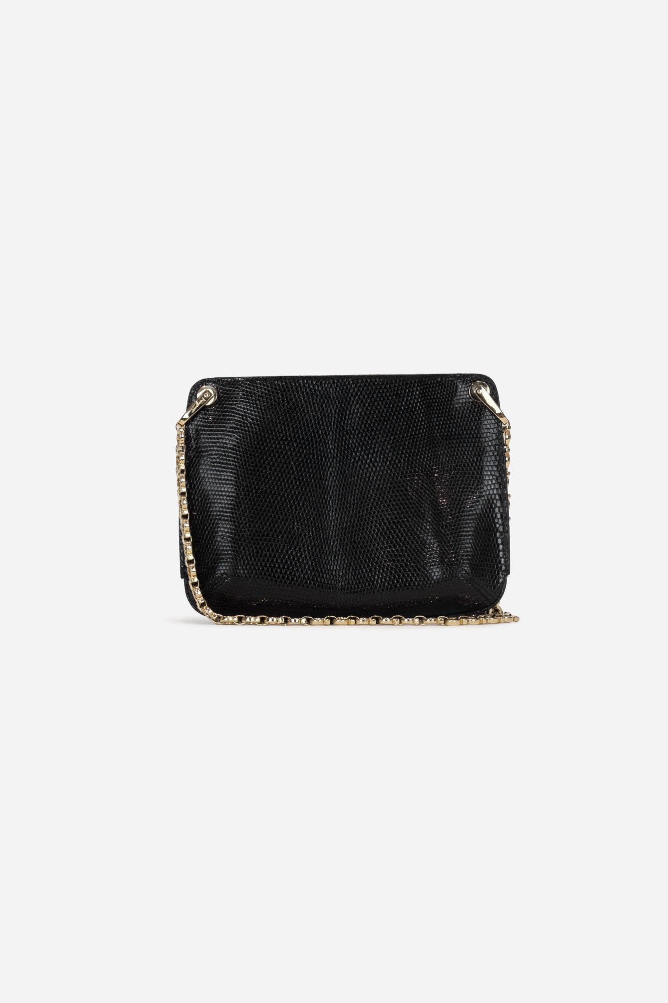 Black snakeskin shoulder bag sale