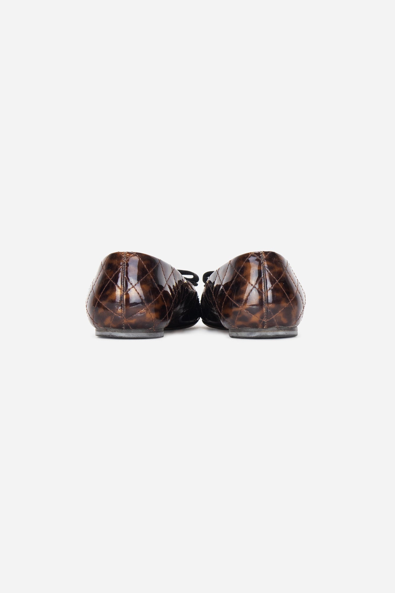 Patent Leather Leopard Print Flats