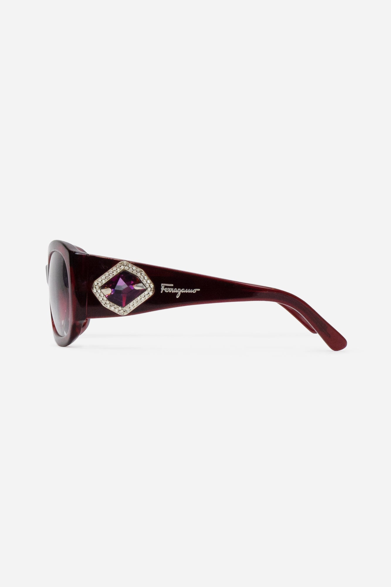 Red Gemstone Studded Sunglasses