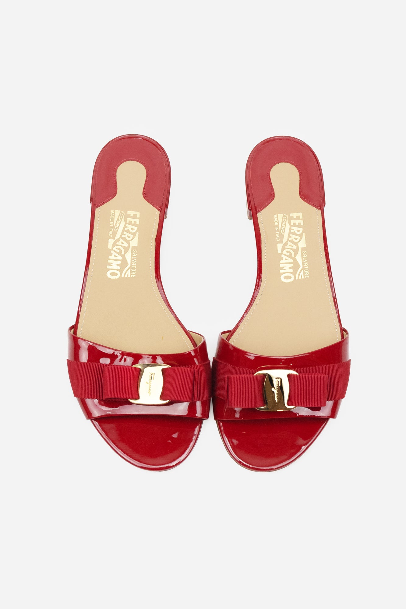Red Sandals With Bow