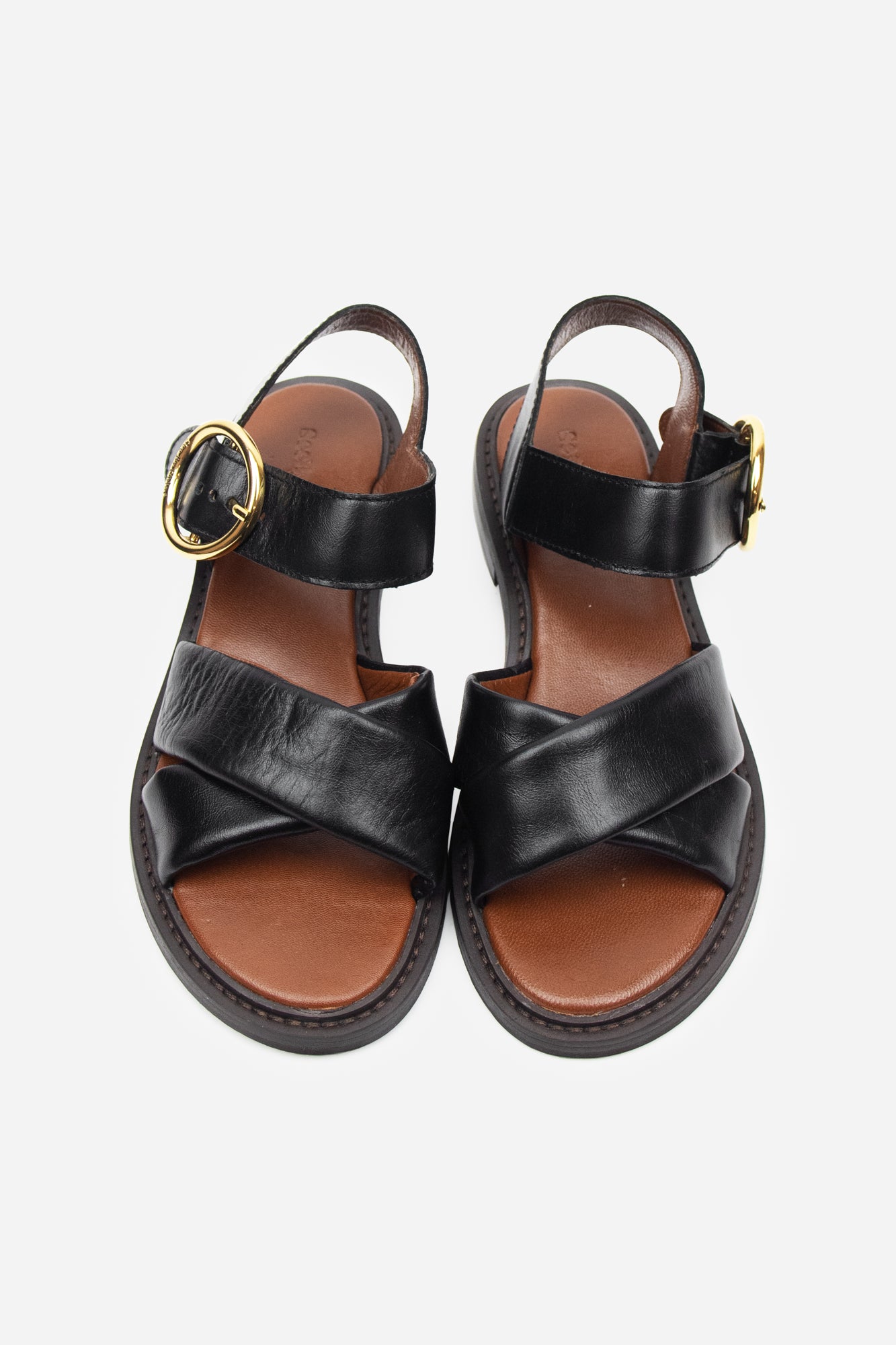 Black Lyna Sandals