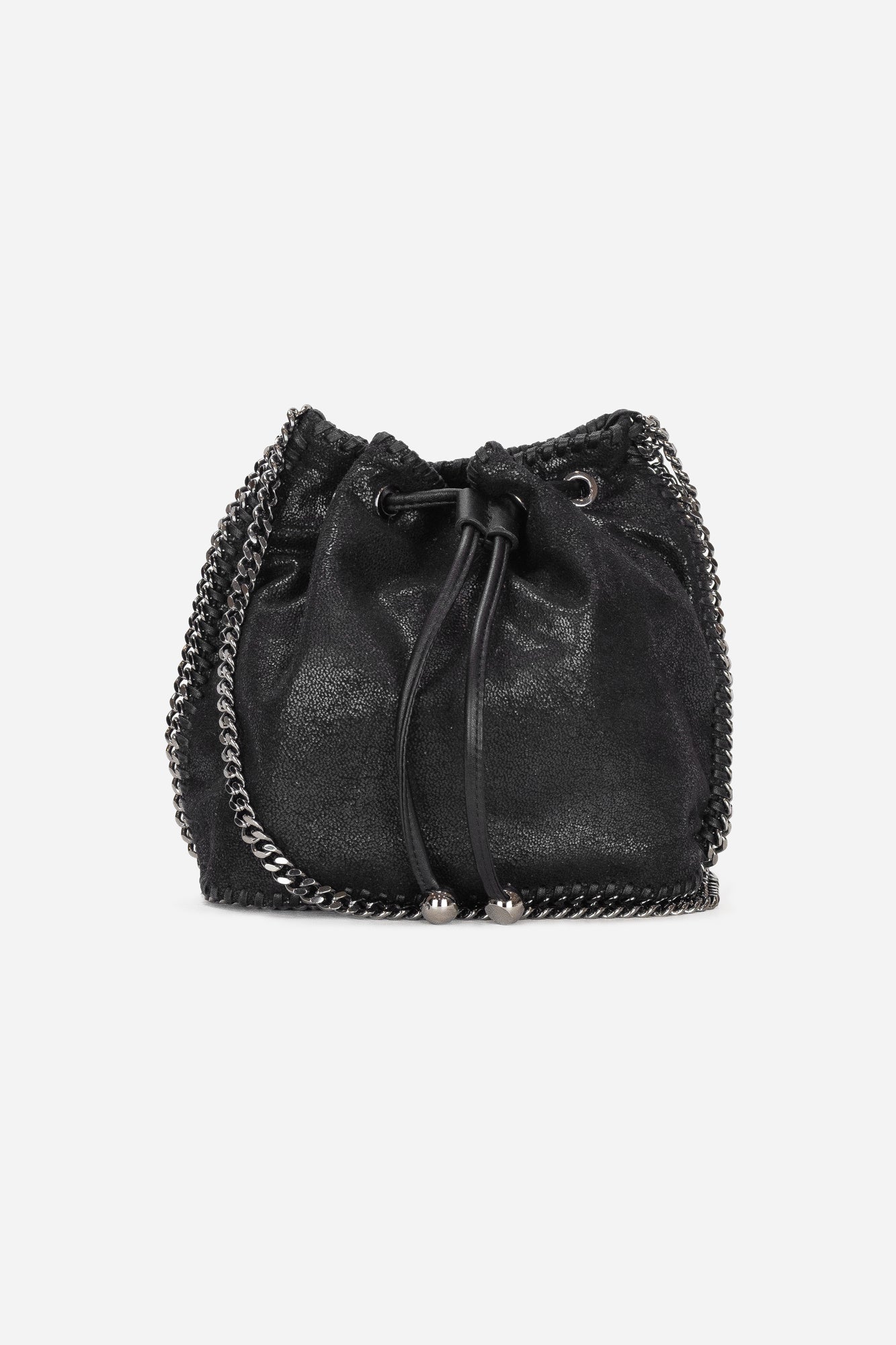 Black Falabella Bucket Bag