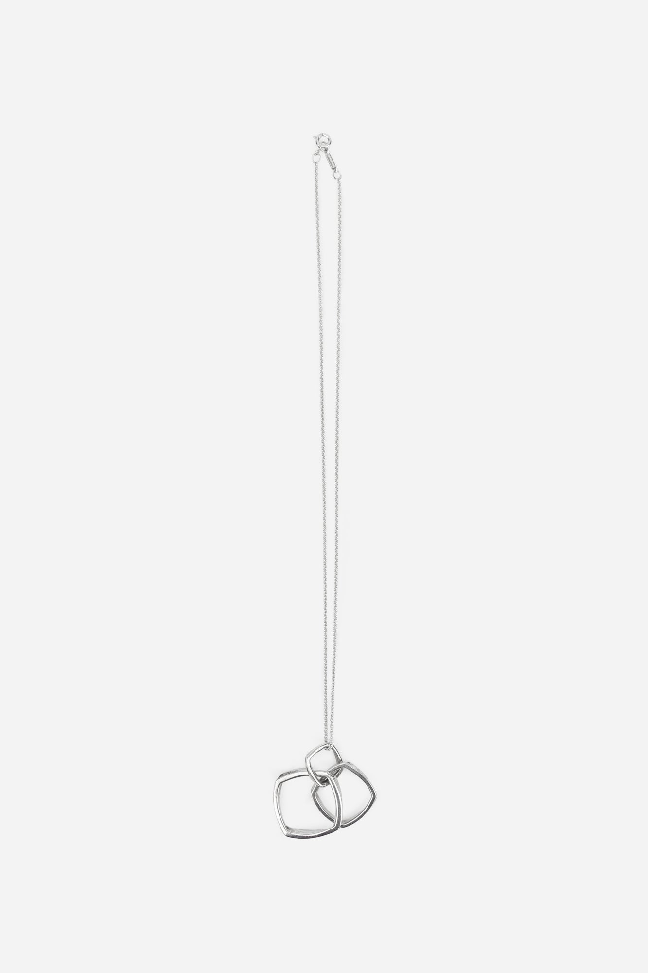 Frank Gehry Triple Torque Silver Pendant Necklace